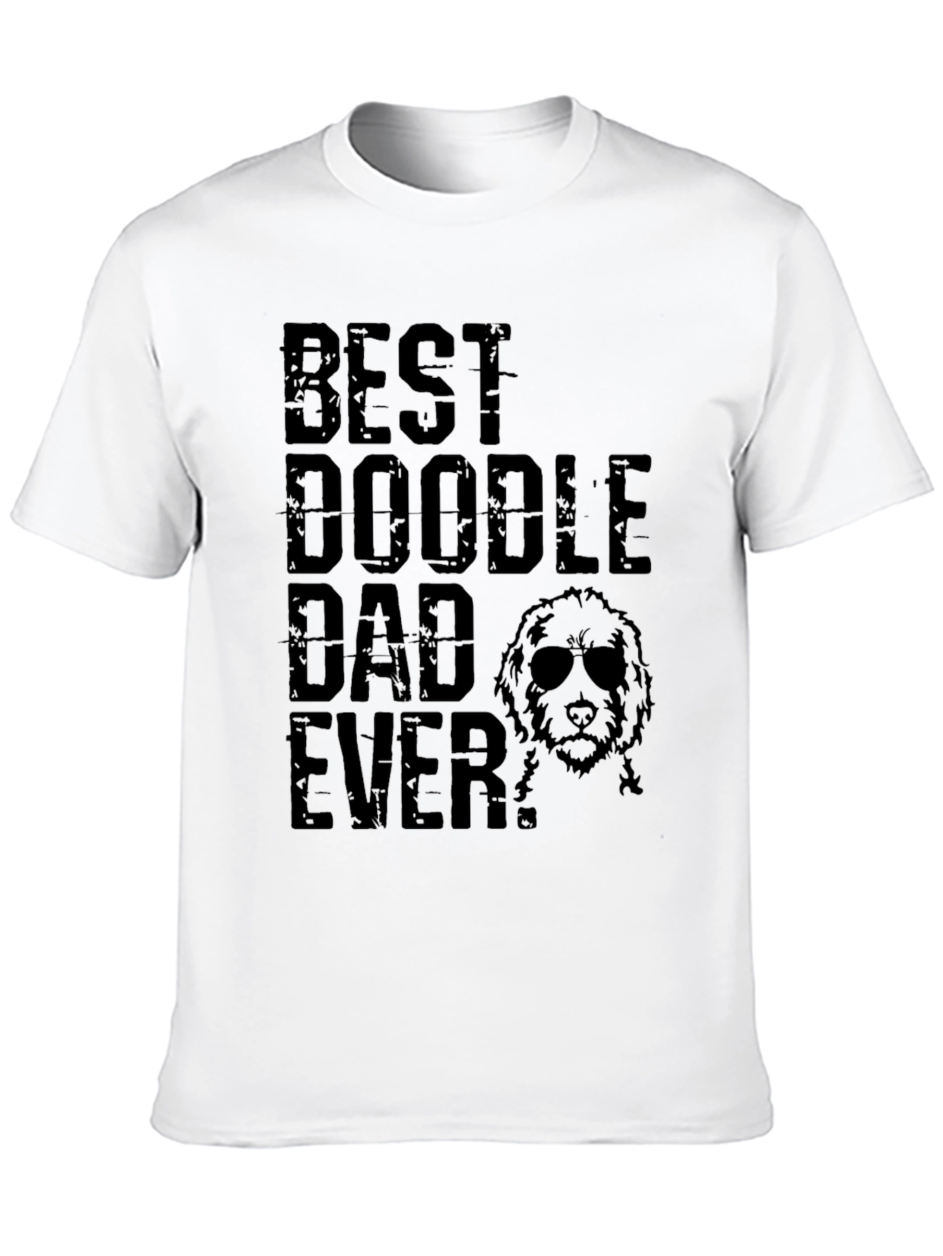 Best Doodle Dad Ever Mens Black T-Shirt