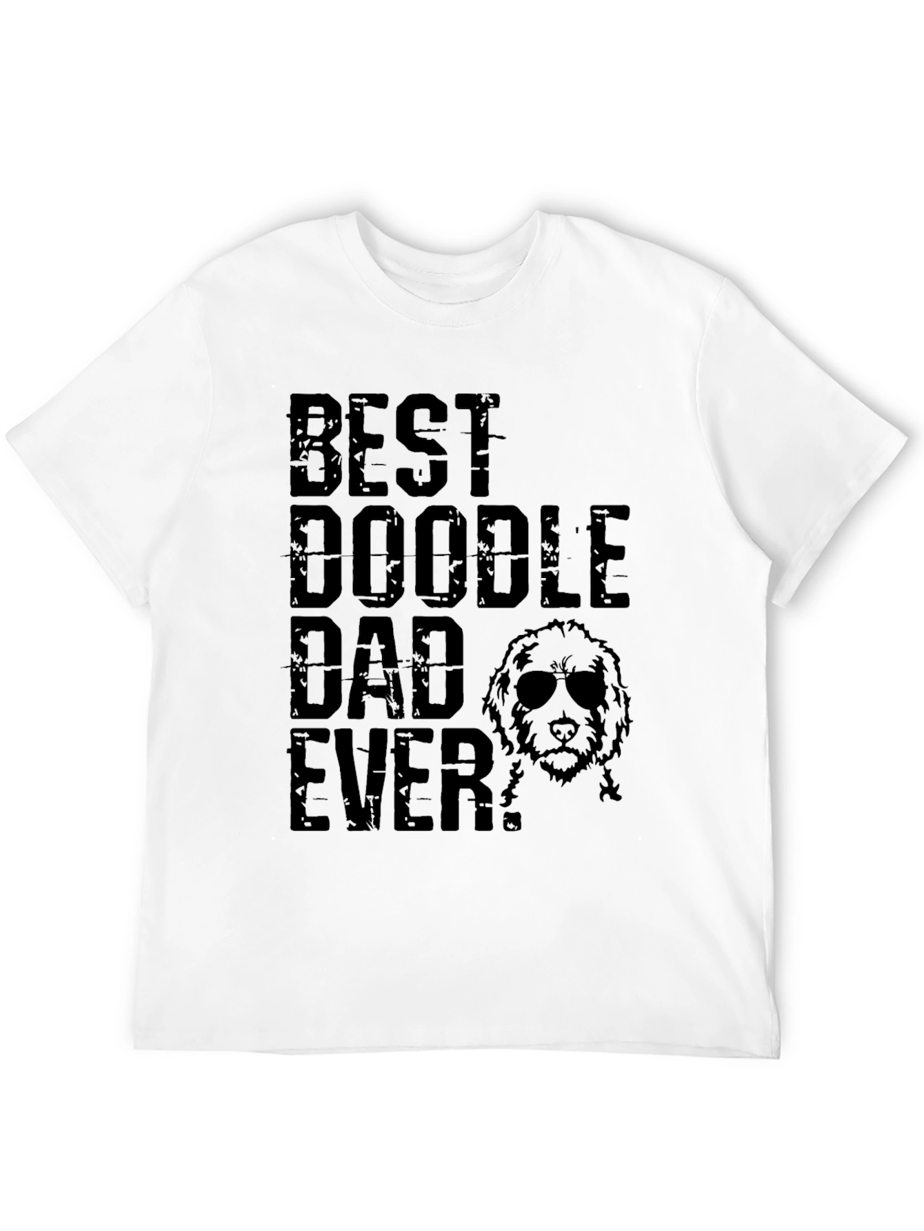 Best Doodle Dad Ever Mens Black T-Shirt