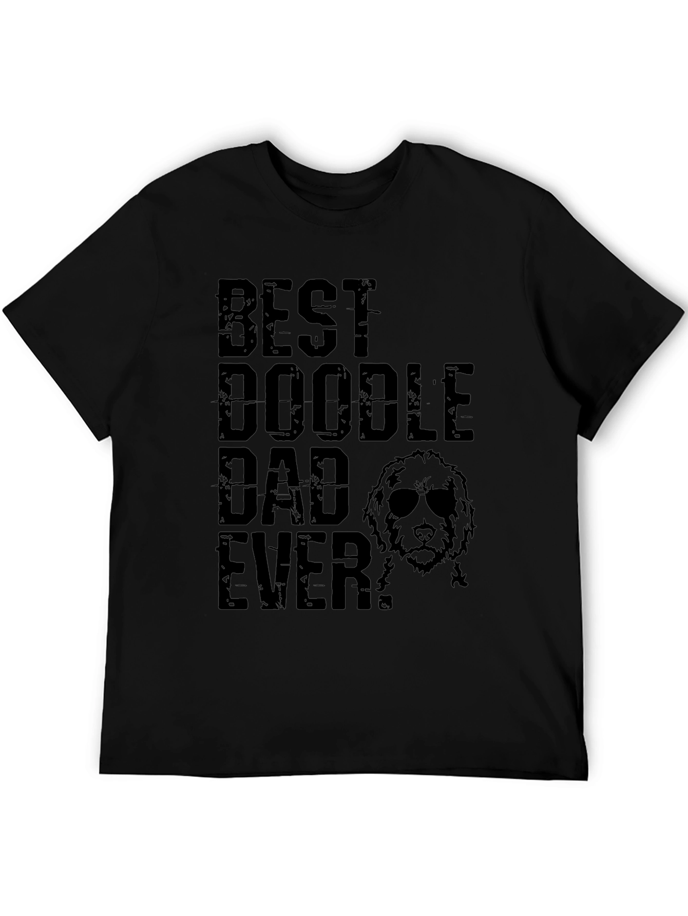 Best Doodle Dad Ever Mens Black T-Shirt