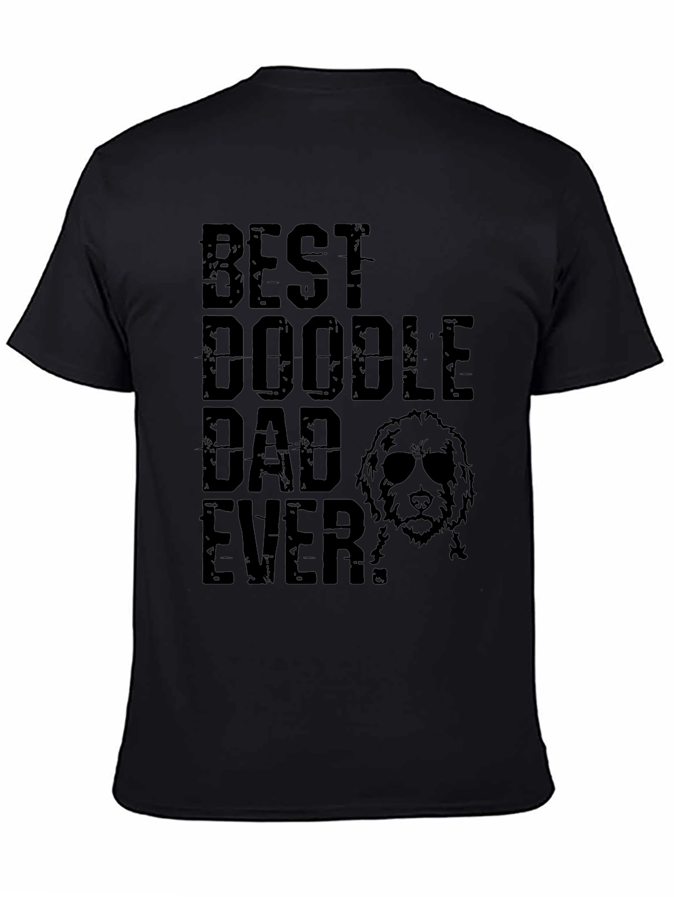 Best Doodle Dad Ever Mens Black T-Shirt