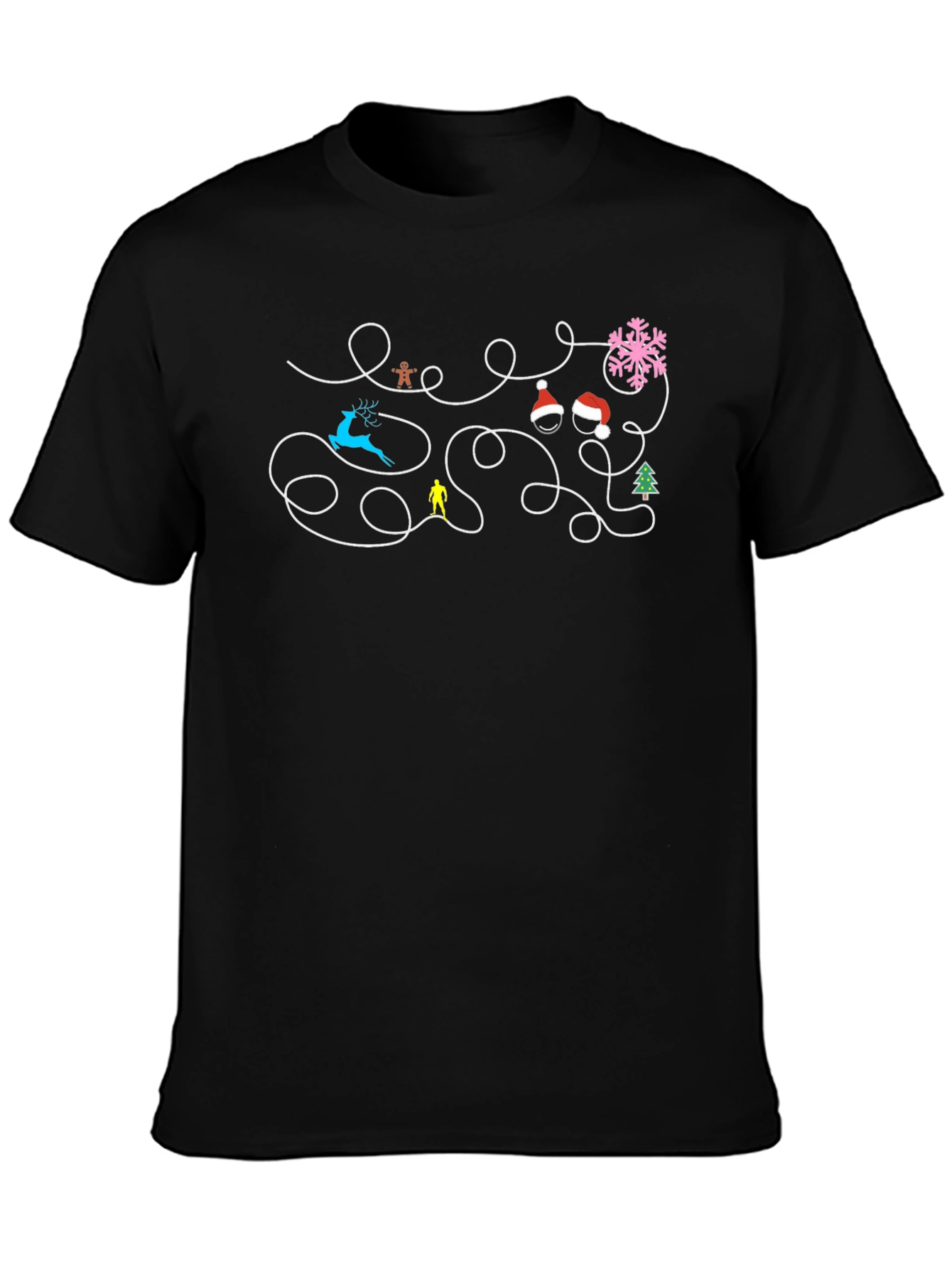 Christmas Maze T-Shirt Festive Holiday Fun