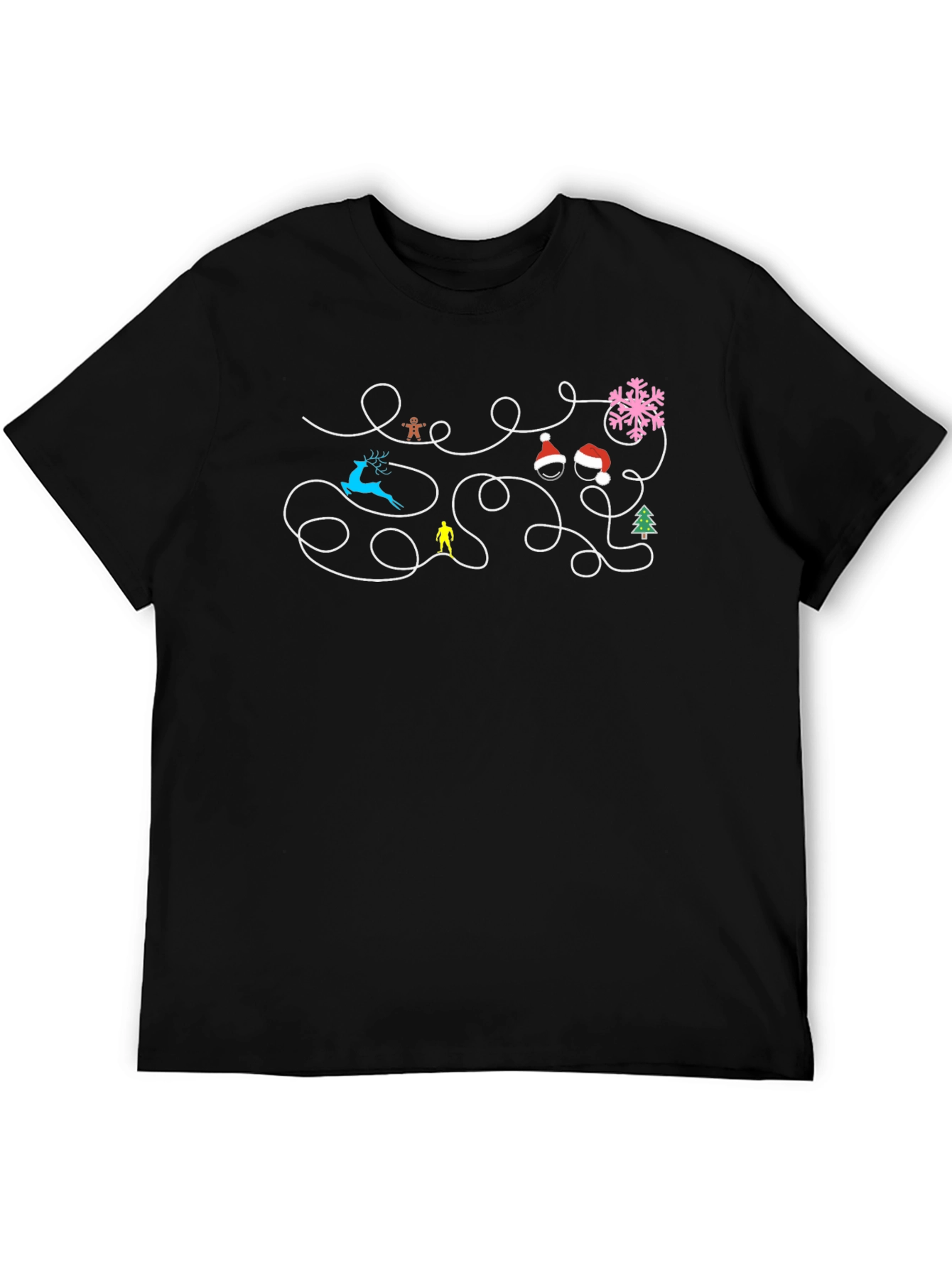 Christmas Maze T-Shirt Festive Holiday Fun