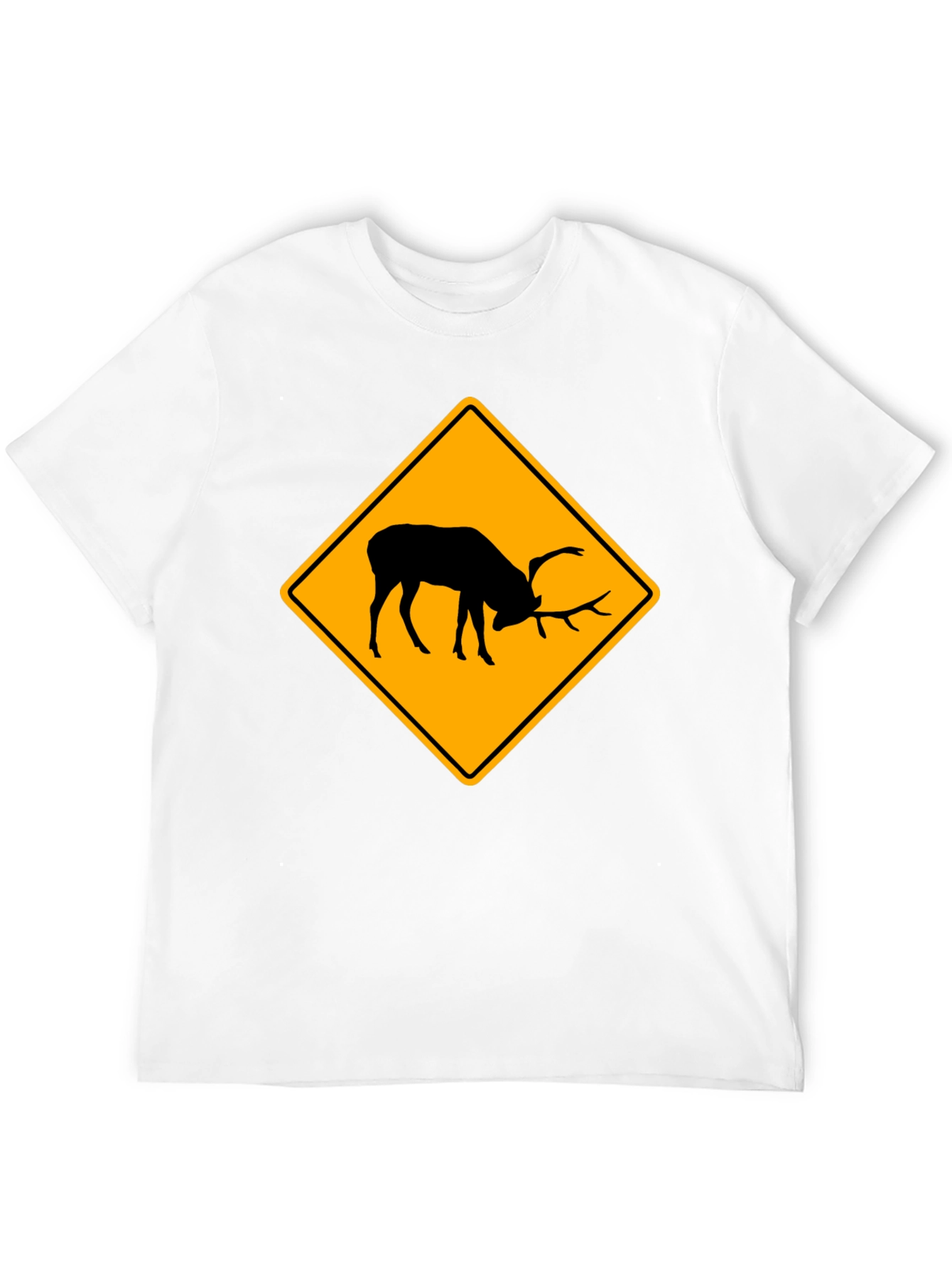 Elk Crossing Black T-Shirt - Wildlife Tee