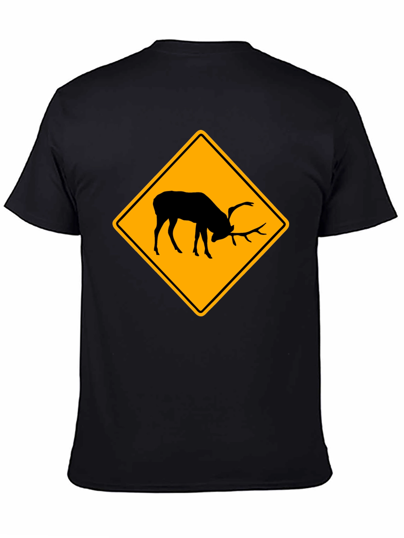 Elk Crossing Black T-Shirt - Wildlife Tee