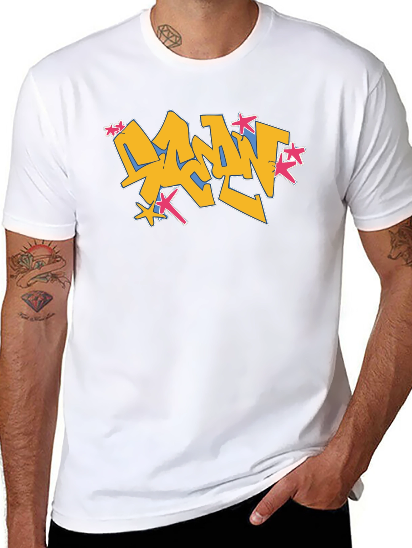 Graffiti Style Graphic Tee - Cool Streetwear T-Shirt