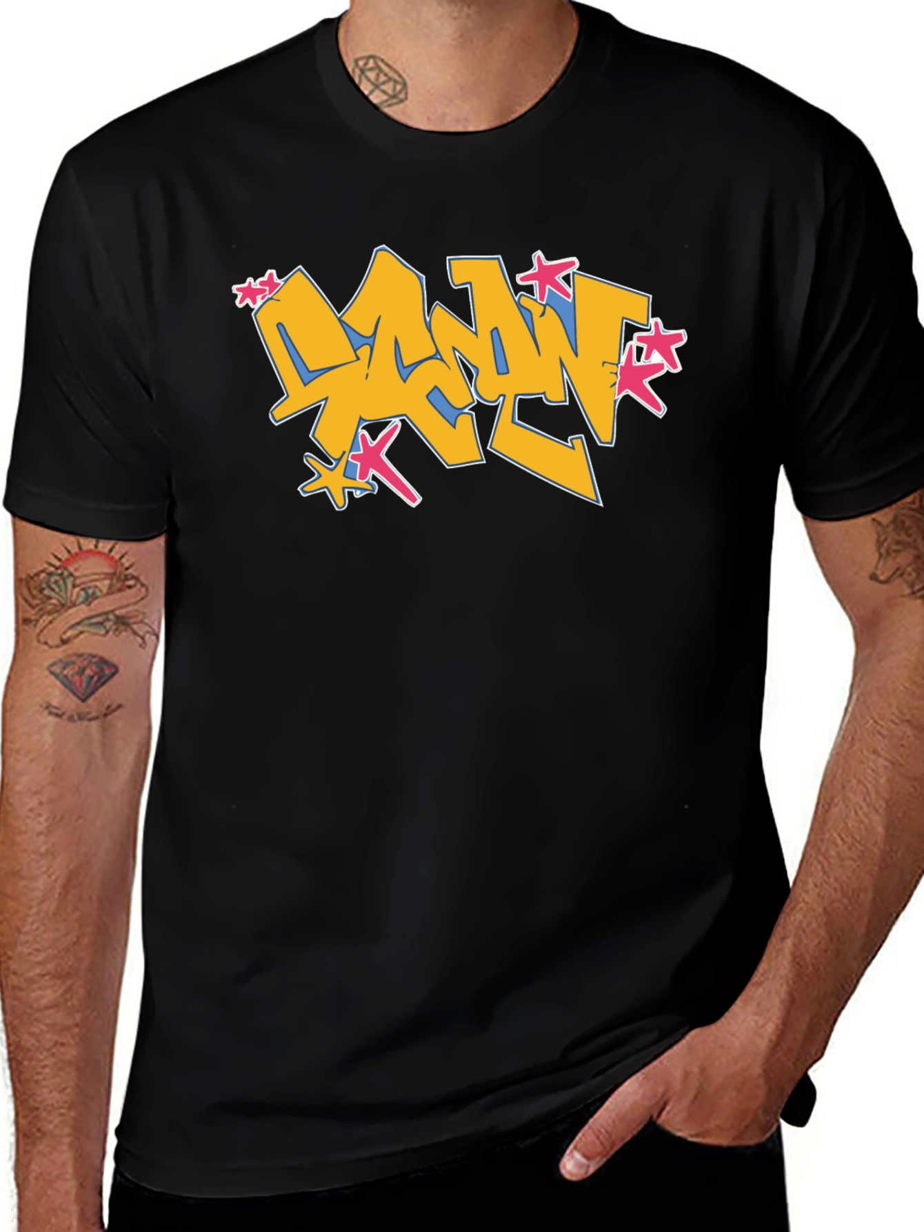 Graffiti Style Graphic Tee - Cool Streetwear T-Shirt