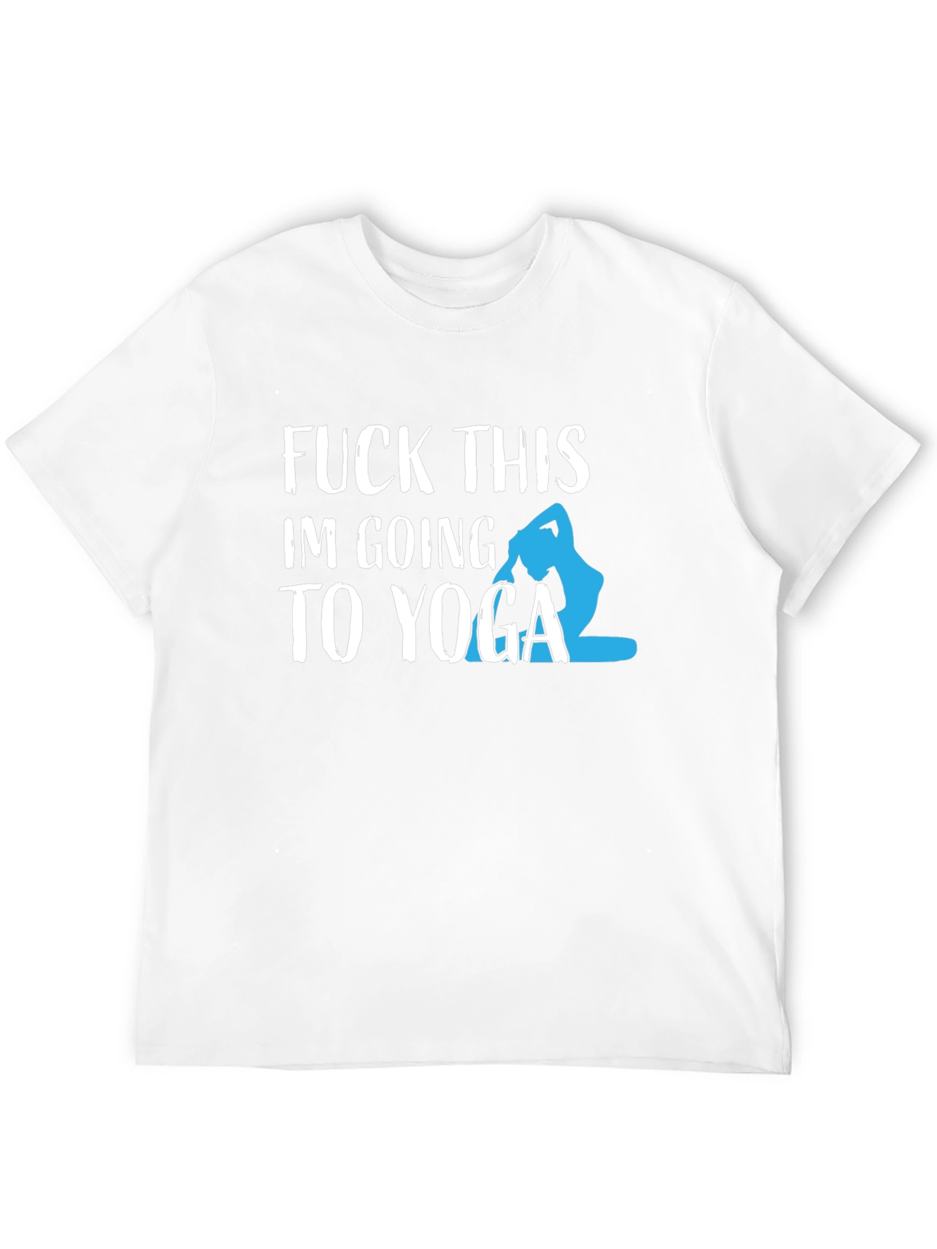 Funny Yoga Graphic Tee - Mens Black T-Shirt