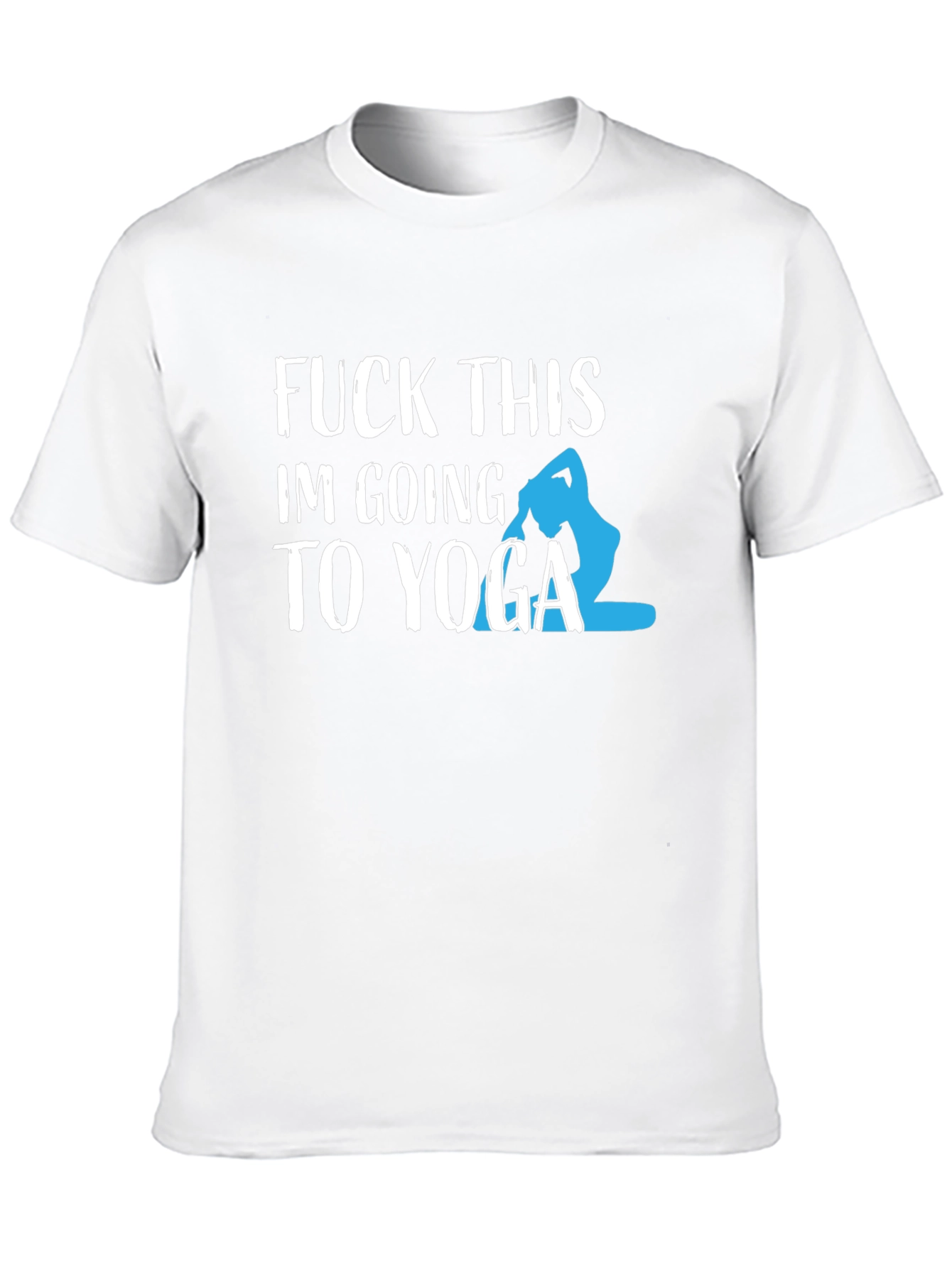 Funny Yoga Graphic Tee - Mens Black T-Shirt