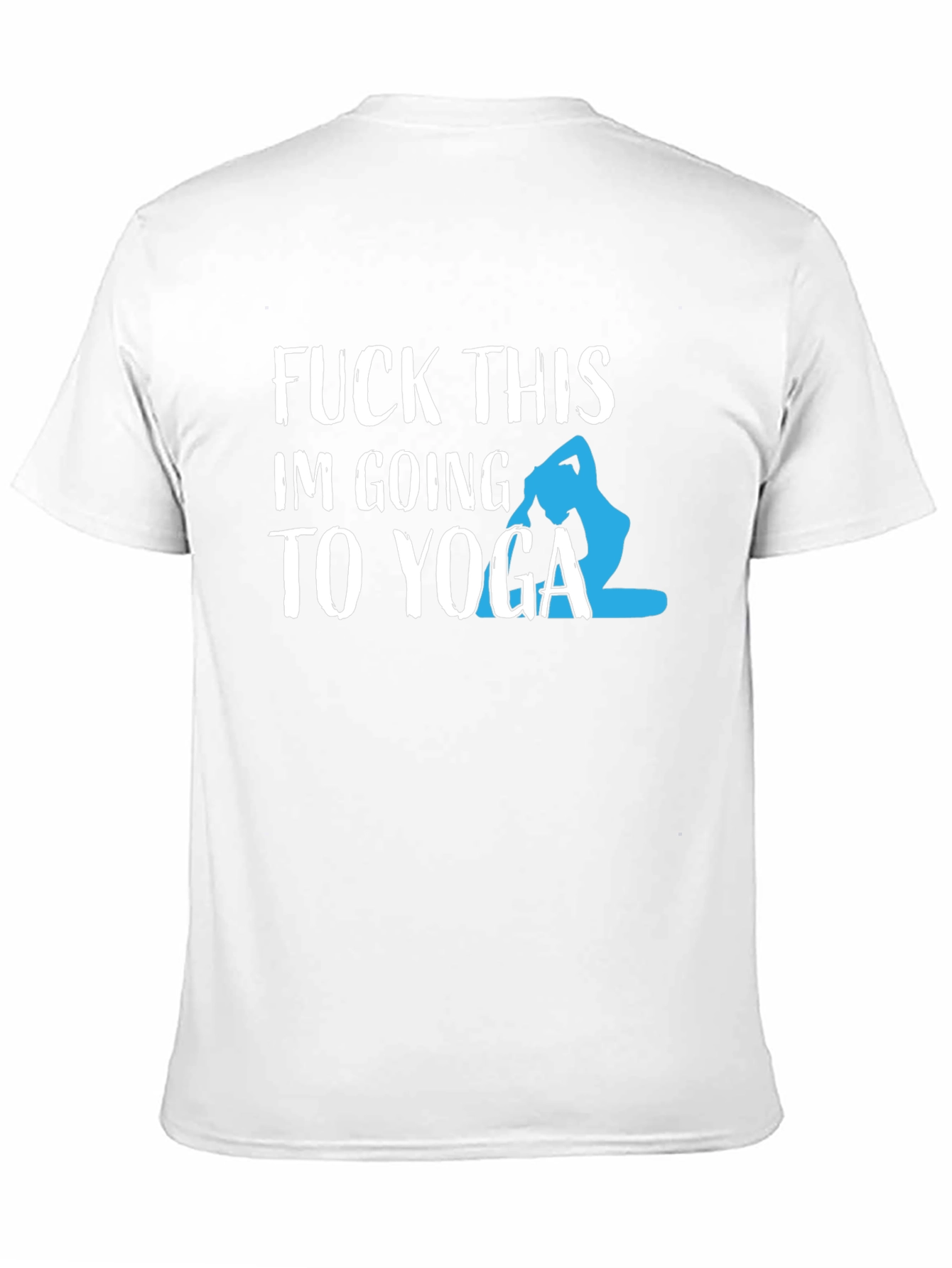 Funny Yoga Graphic Tee - Mens Black T-Shirt