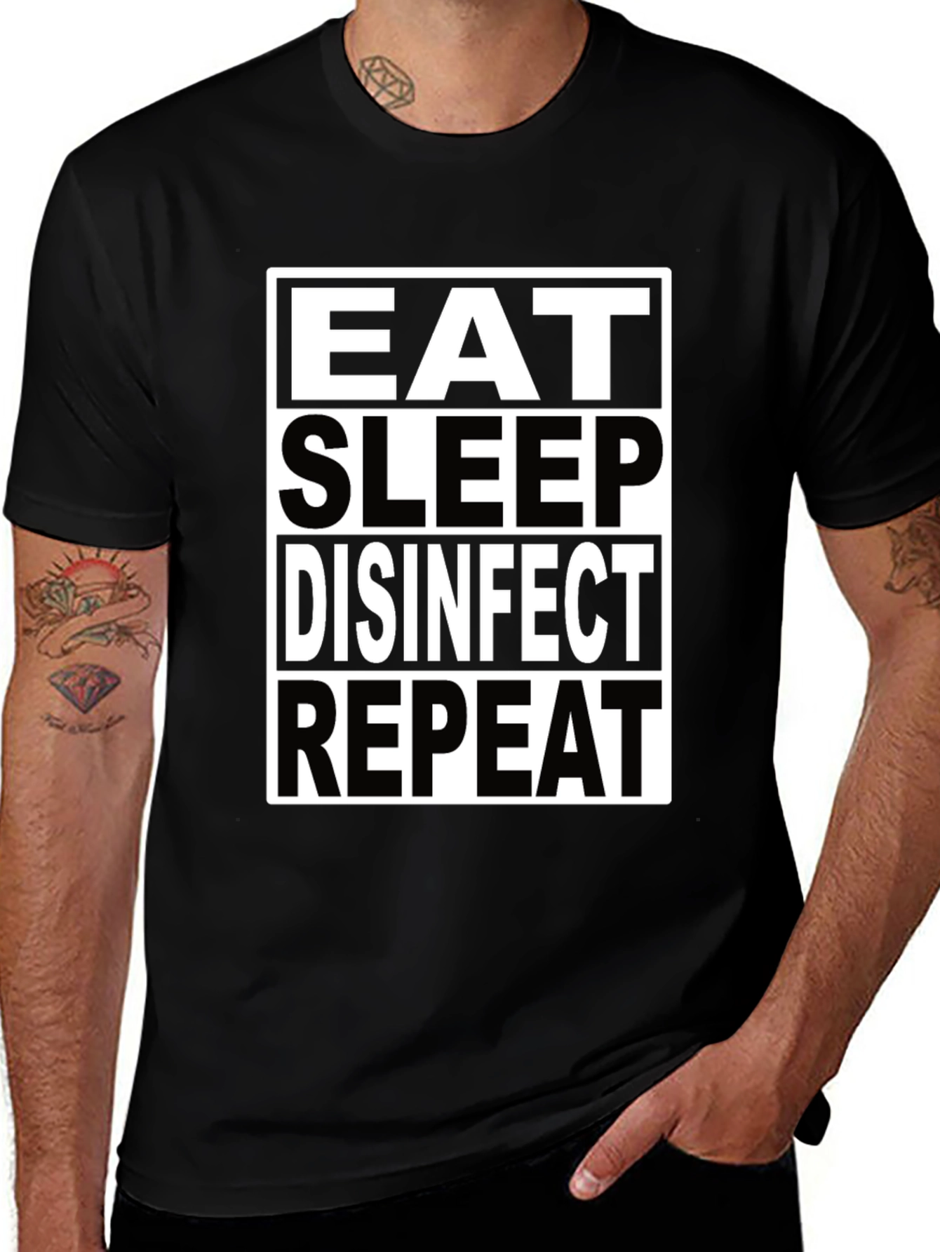 Eat Sleep Disinfect Repeat T-Shirt