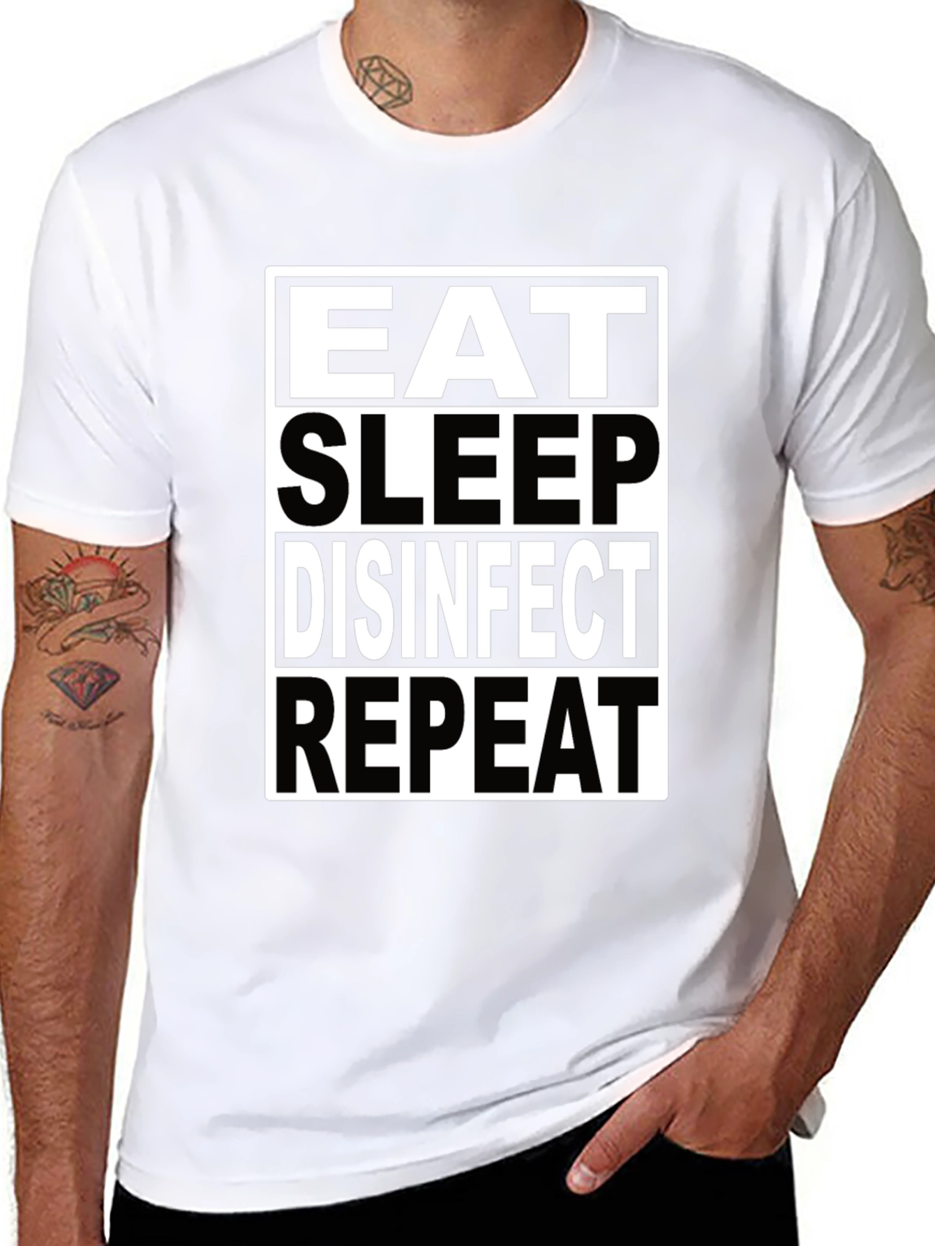 Eat Sleep Disinfect Repeat T-Shirt
