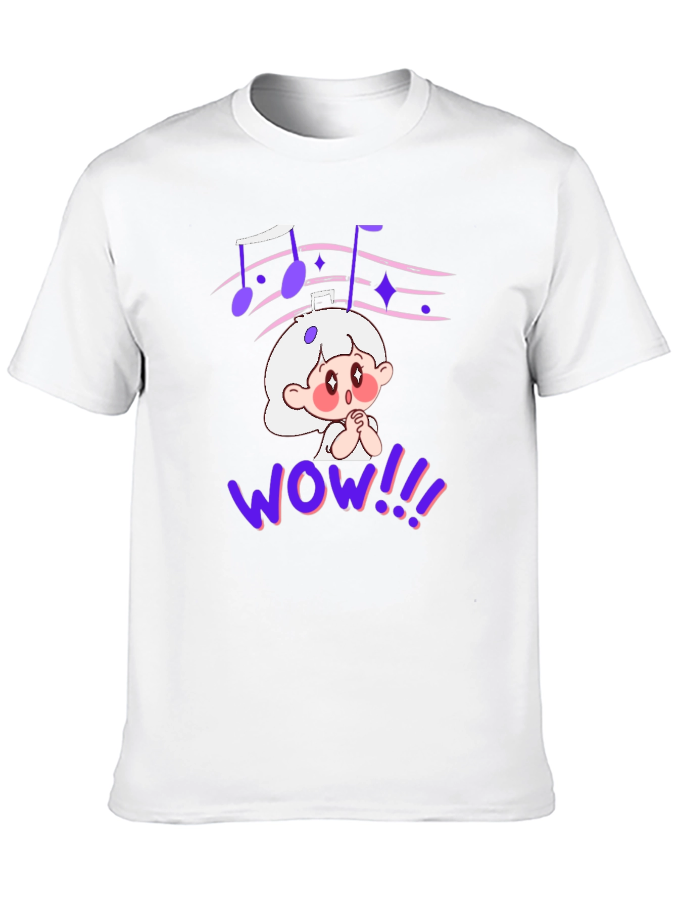 Cartoon Graphic Tee - Anime Music Lover Shirt