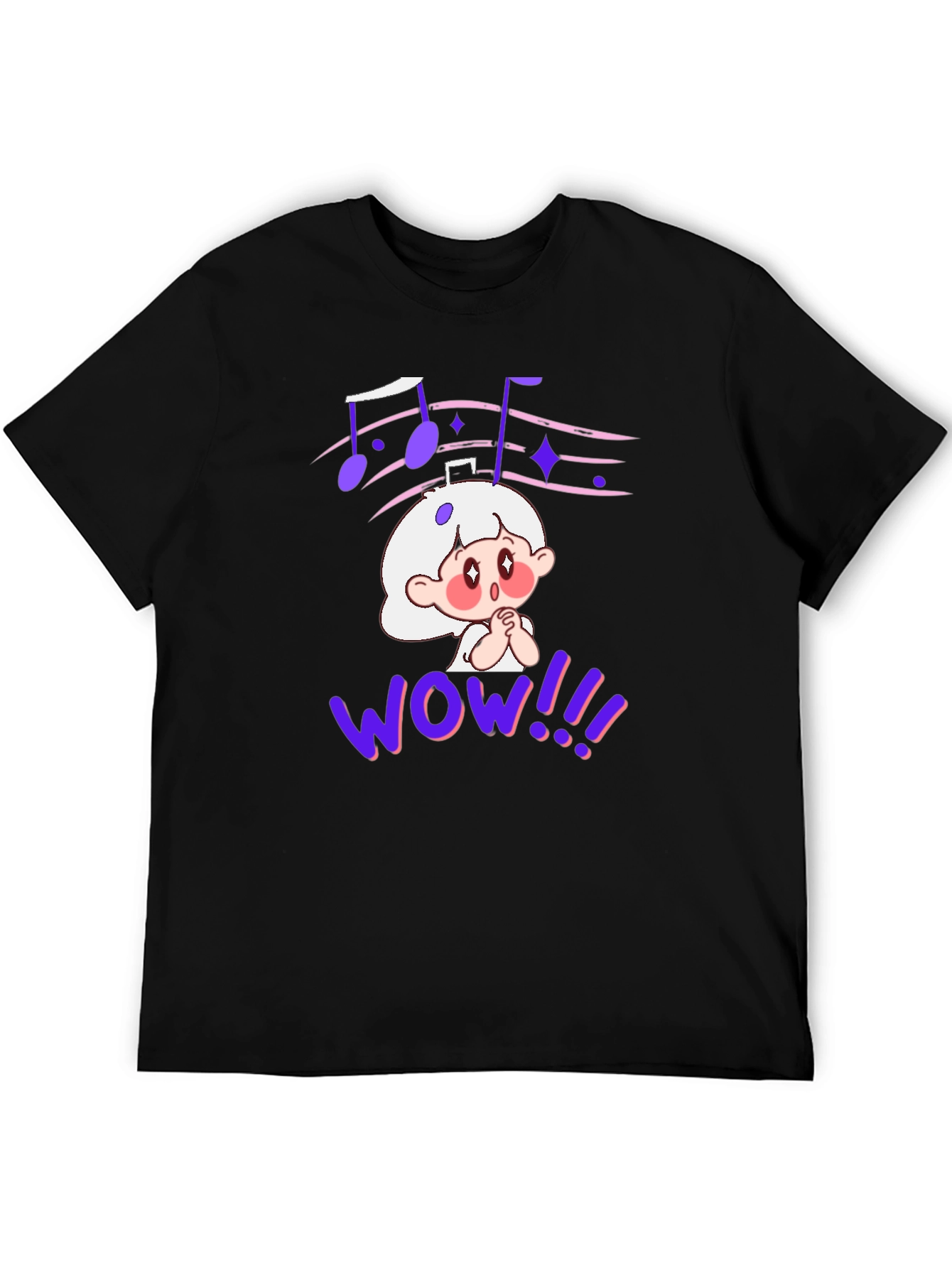 Cartoon Graphic Tee - Anime Music Lover Shirt