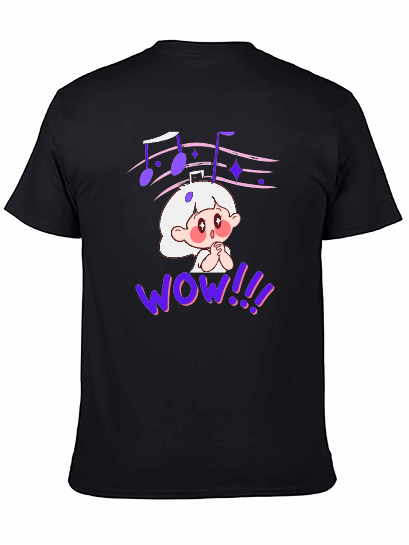 Cartoon Graphic Tee - Anime Music Lover Shirt
