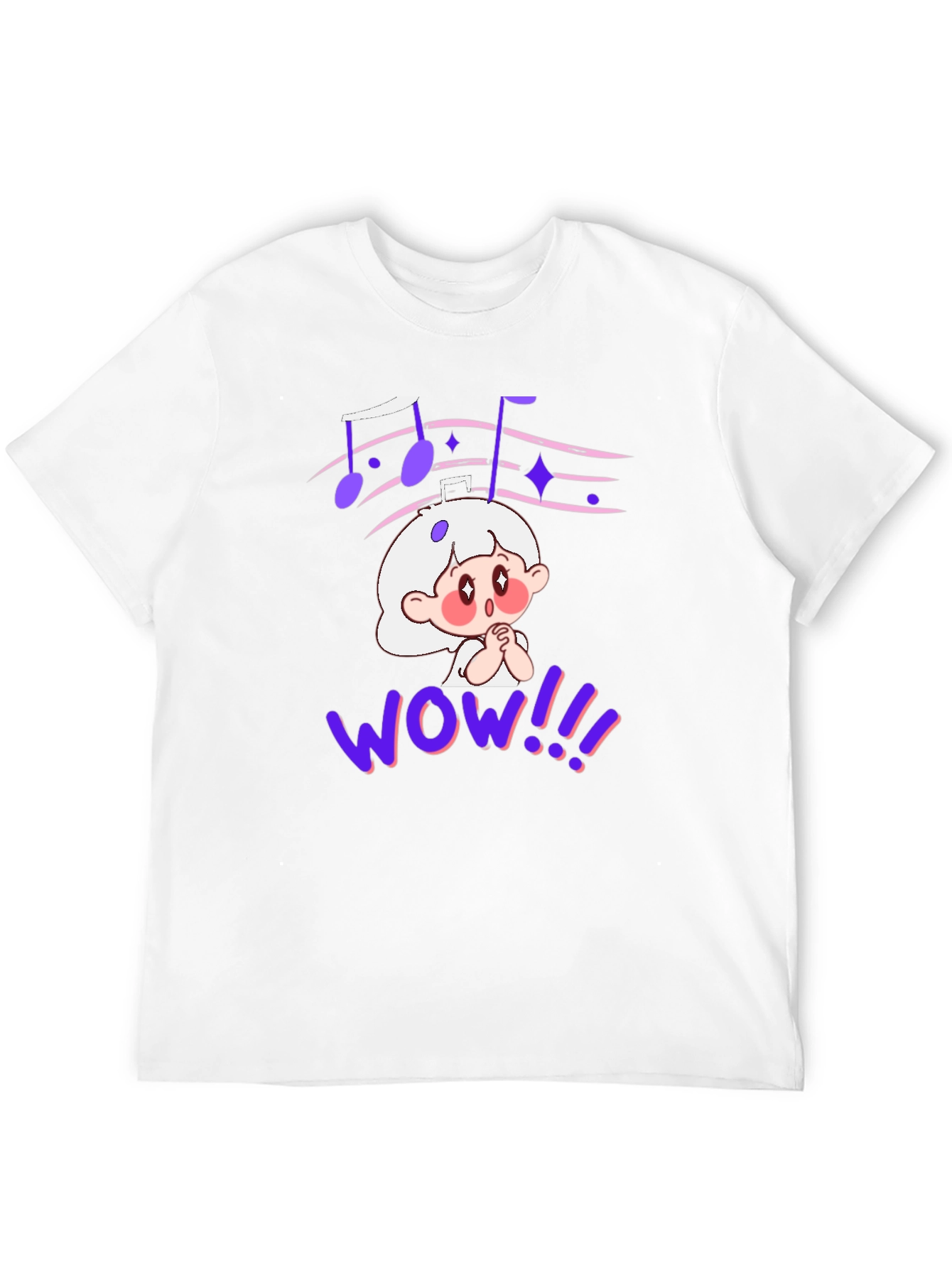 Cartoon Graphic Tee - Anime Music Lover Shirt