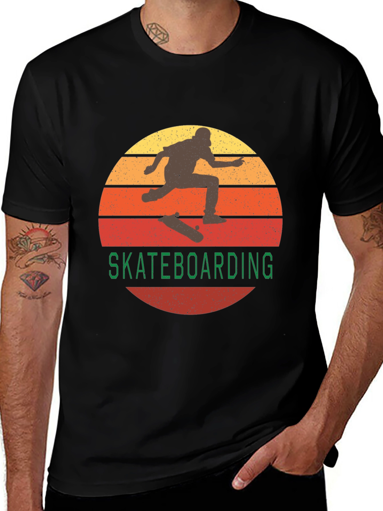 Retro Skateboarding T-Shirt