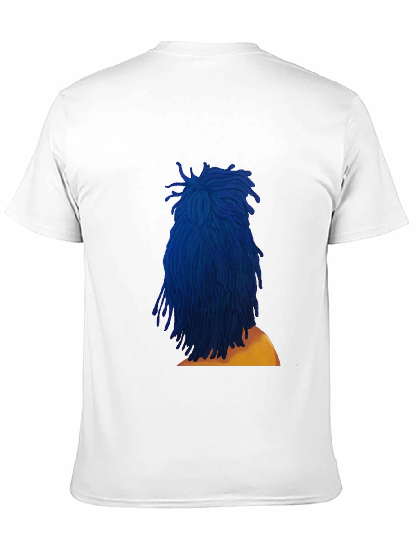 Blue Dreadlocks Graphic T-Shirt - Stylish & Unique