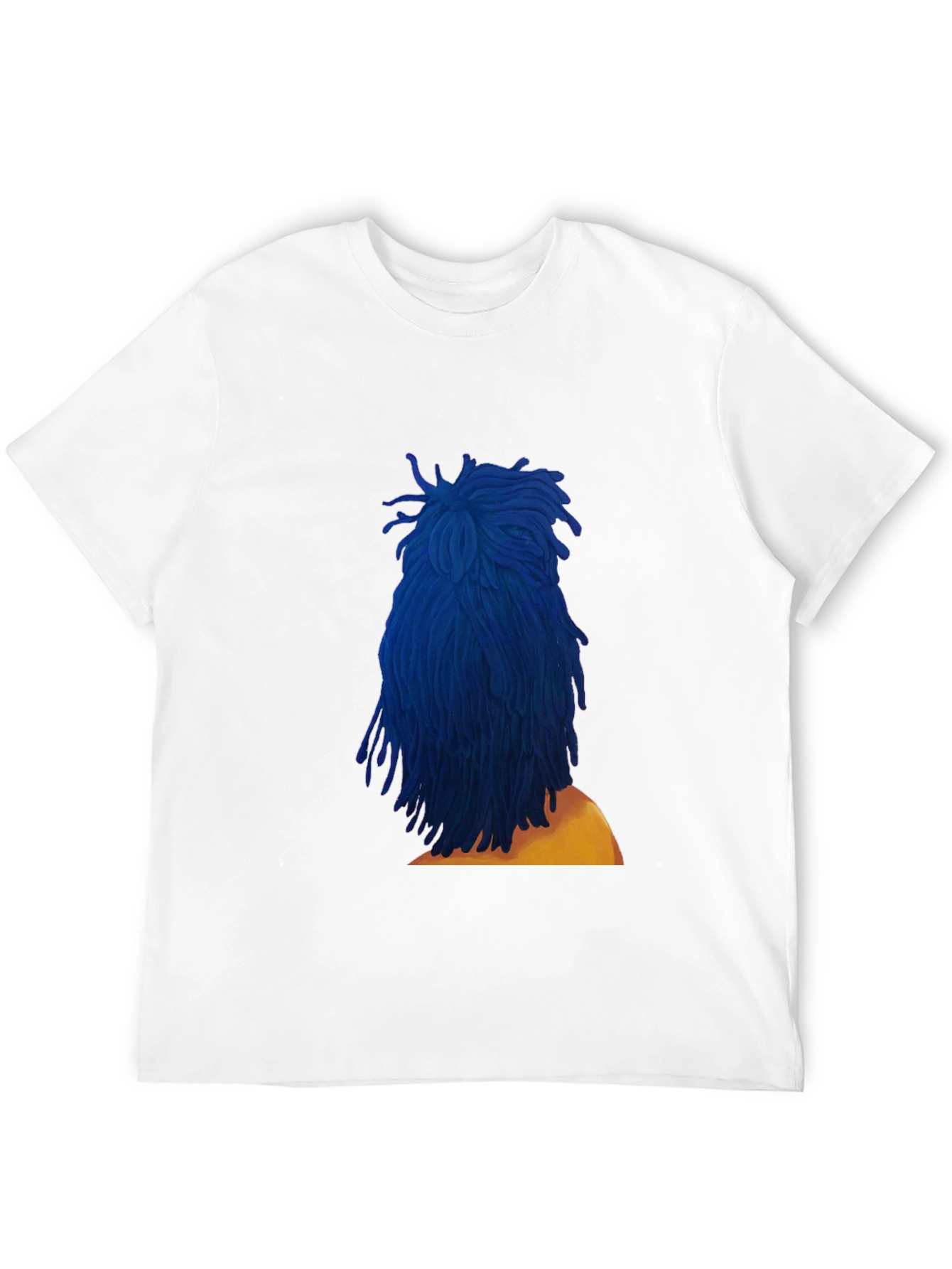 Blue Dreadlocks Graphic T-Shirt - Stylish & Unique