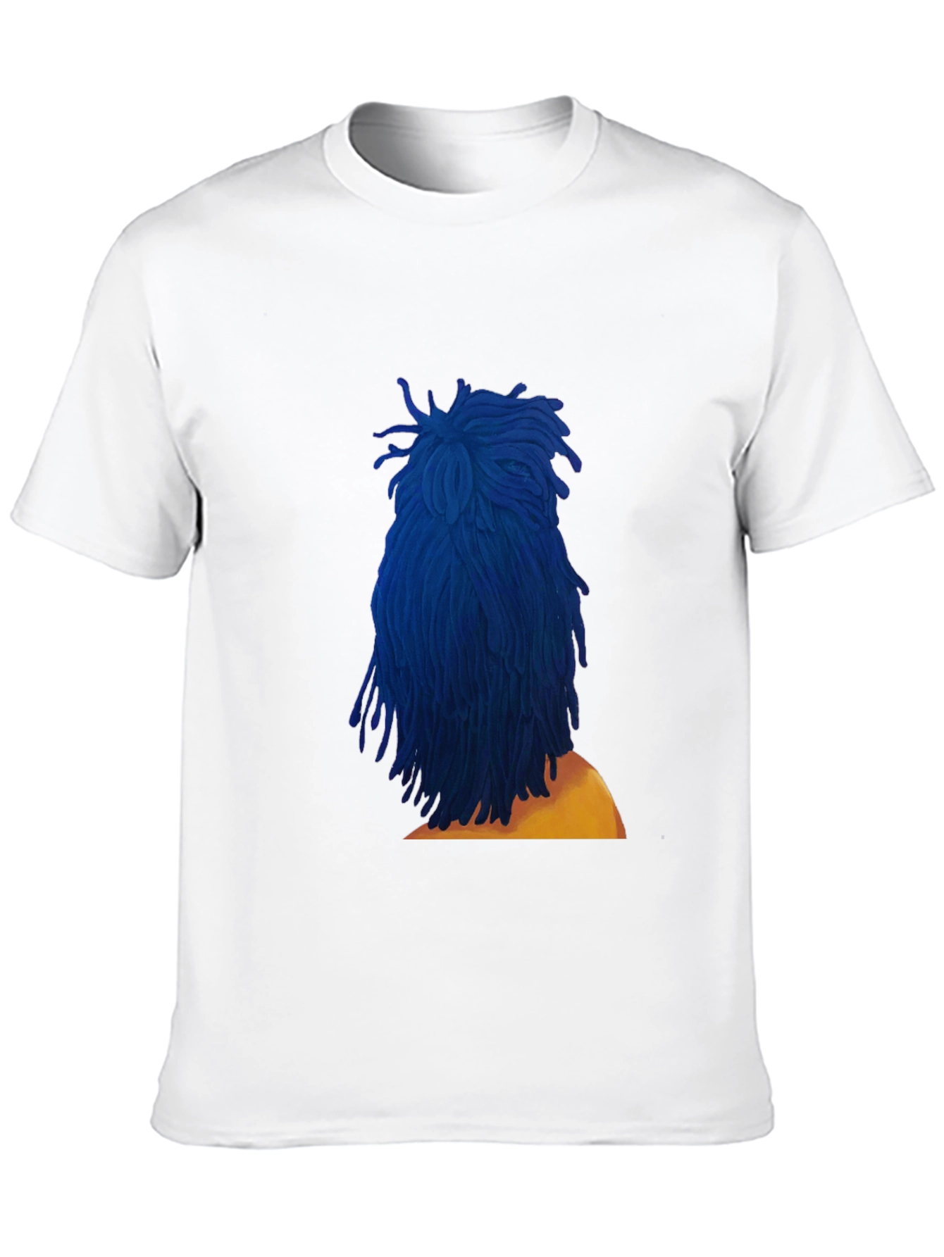 Blue Dreadlocks Graphic T-Shirt - Stylish & Unique