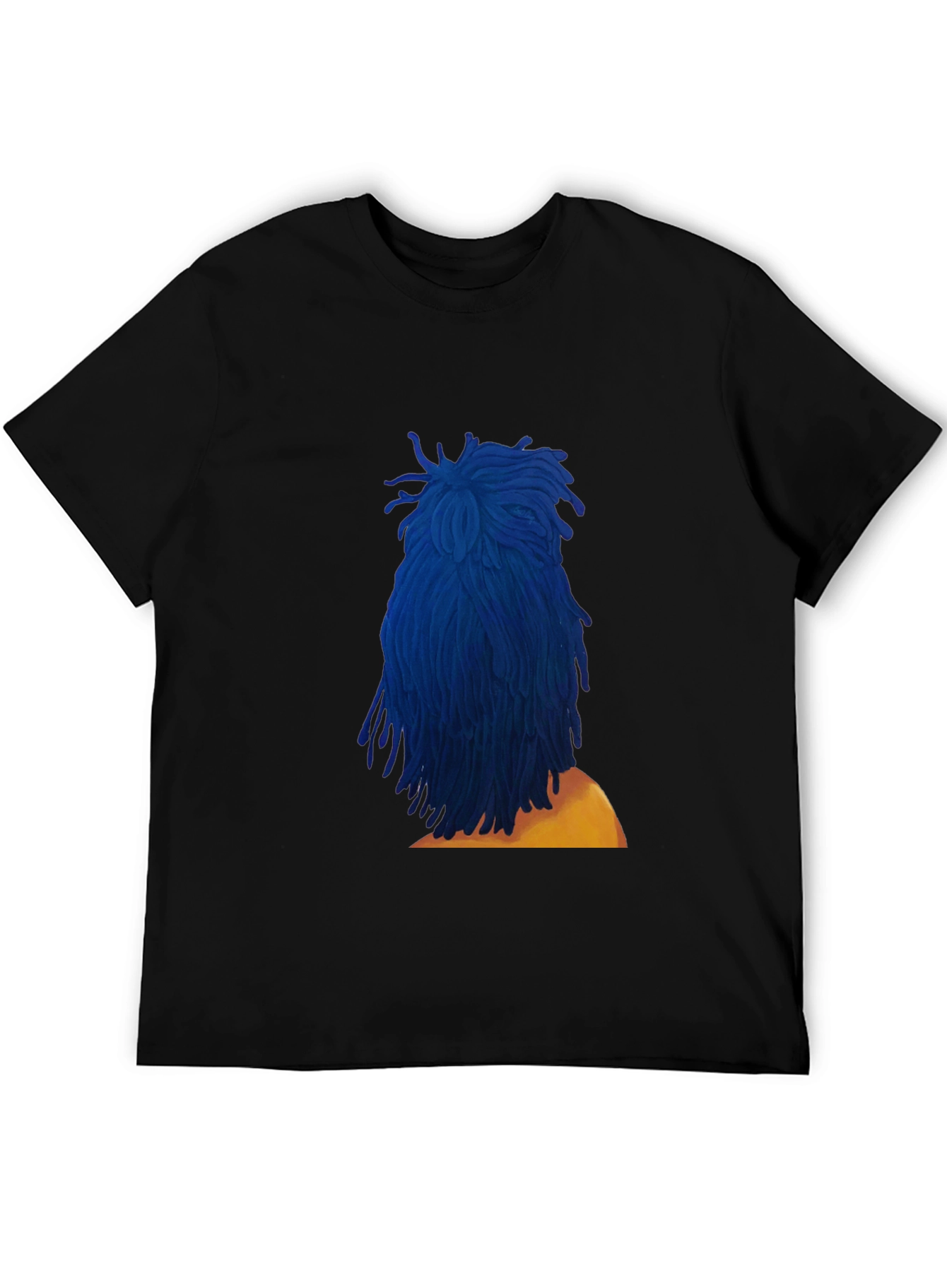 Blue Dreadlocks Graphic T-Shirt - Stylish & Unique