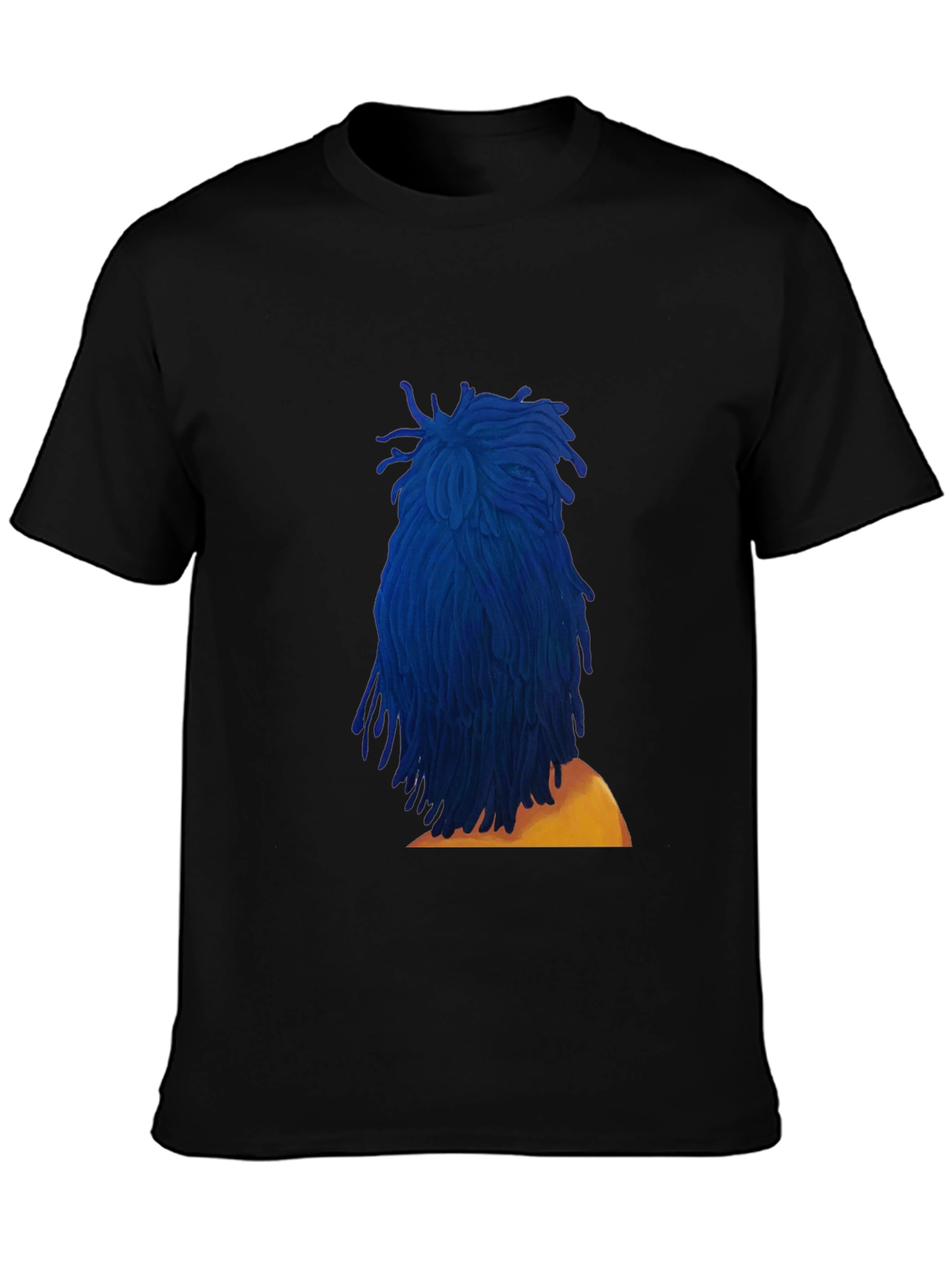 Blue Dreadlocks Graphic T-Shirt - Stylish & Unique