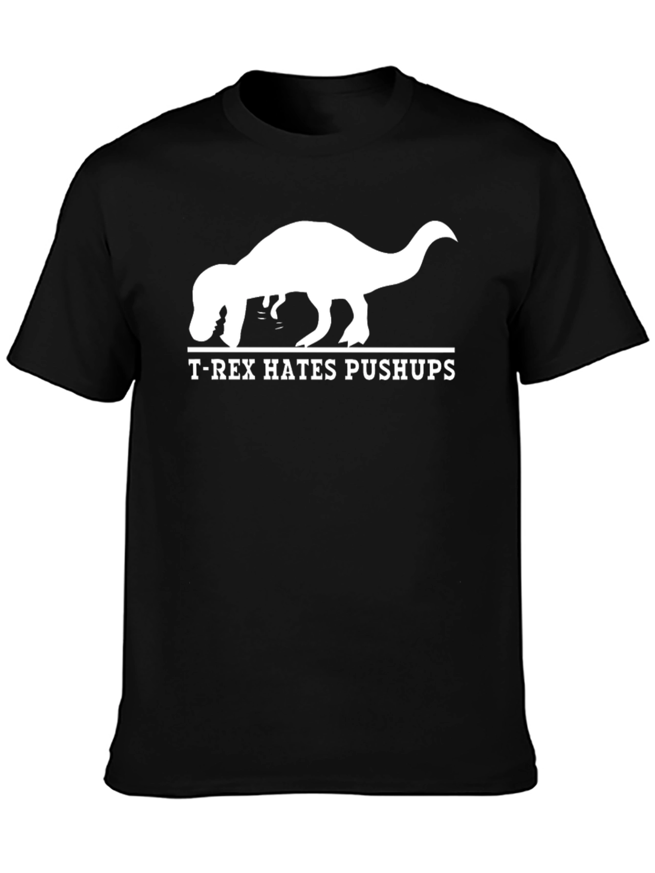 T-Rex Hates Pushups Graphic T-Shirt