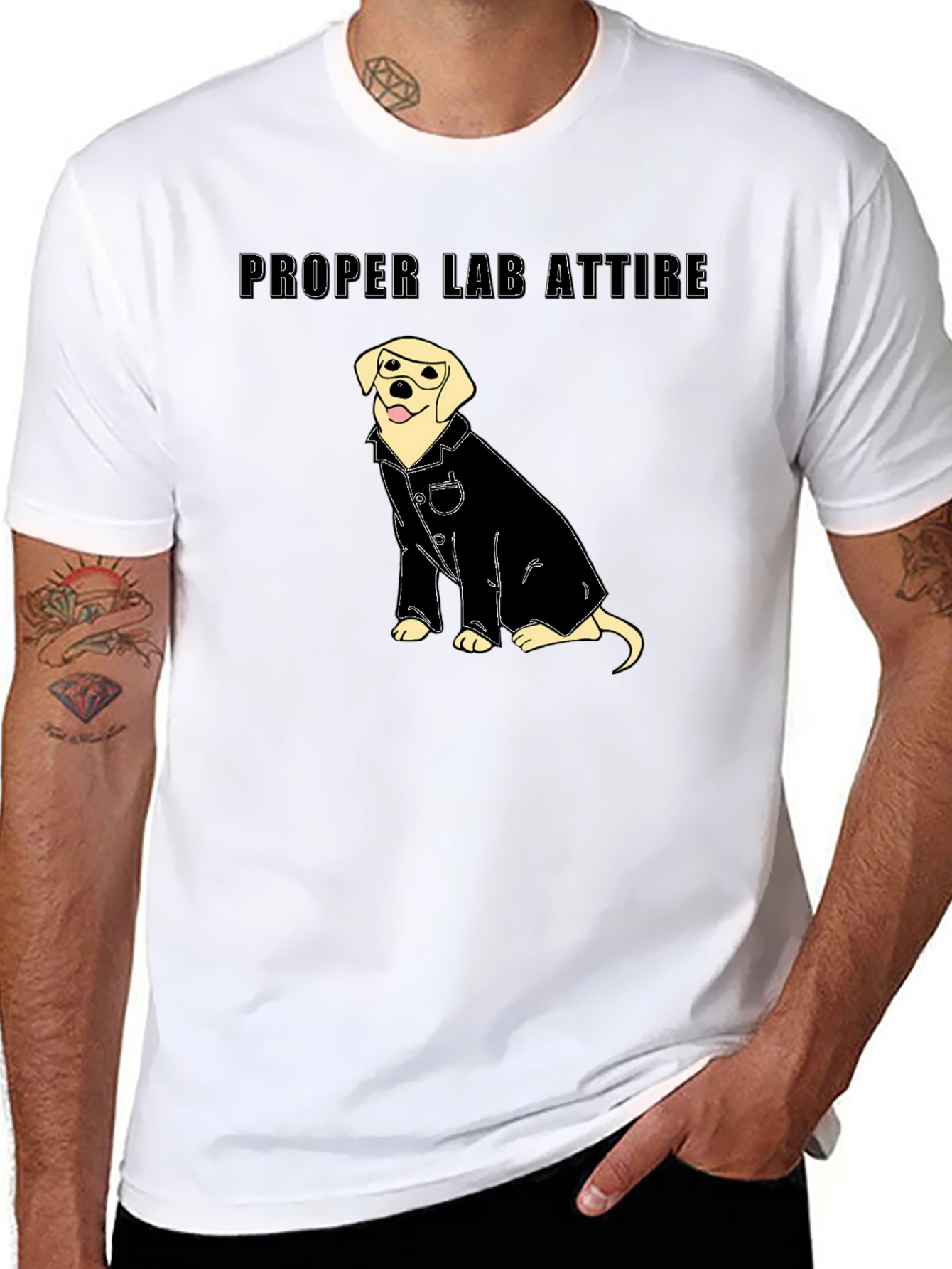 Proper Lab Attire T-Shirt - Funny Science Tee