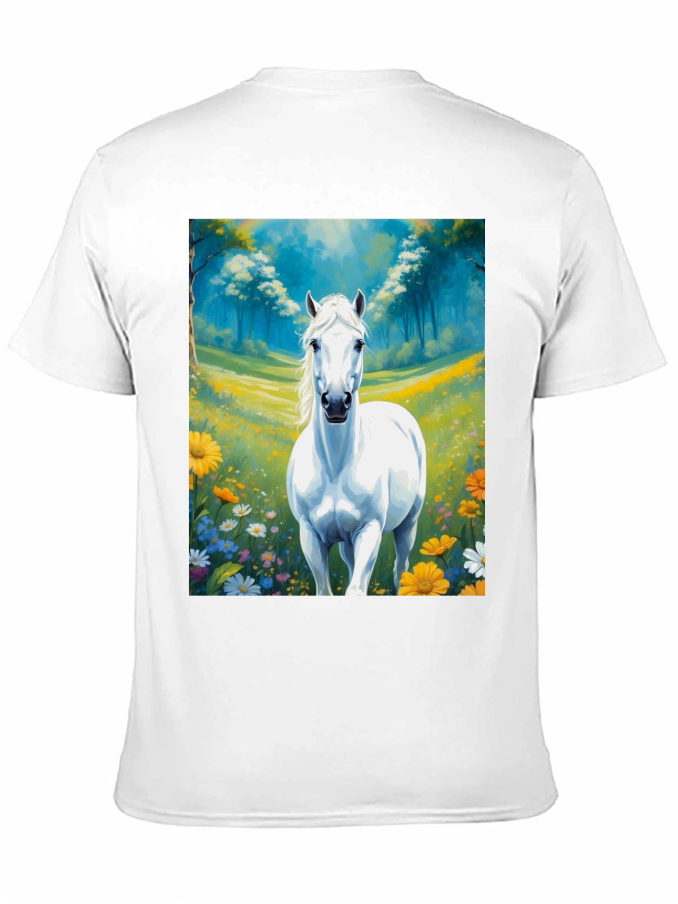 Horse T-Shirt Artistic Print Unisex Comfortable Fit