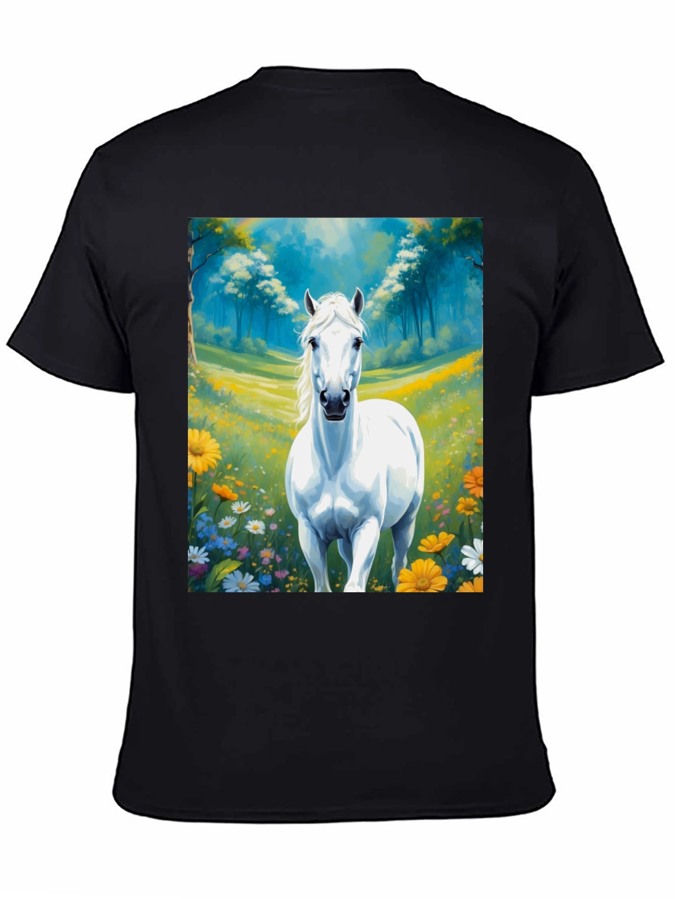 Horse T-Shirt Artistic Print Unisex Comfortable Fit