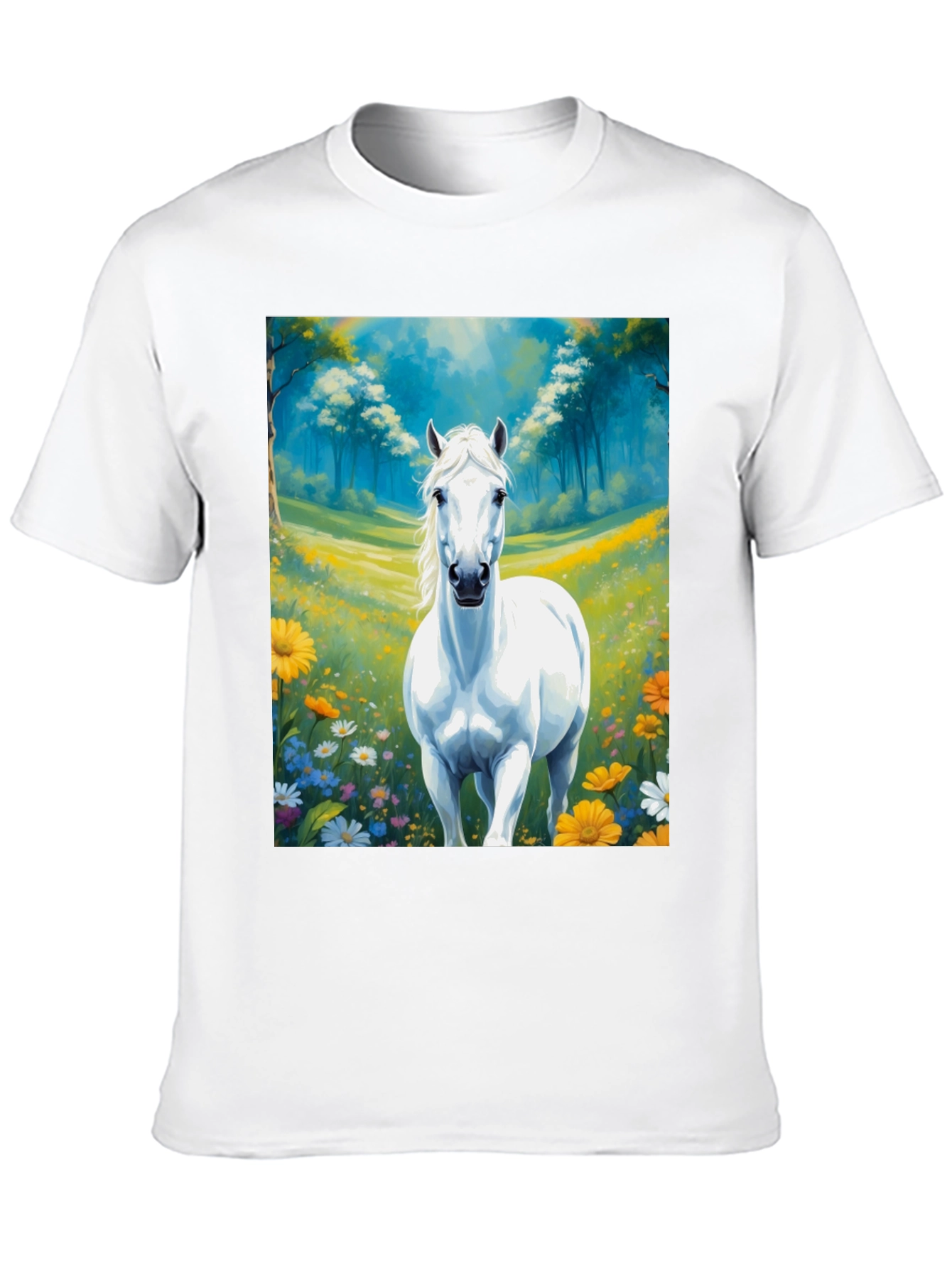 Horse T-Shirt Artistic Print Unisex Comfortable Fit