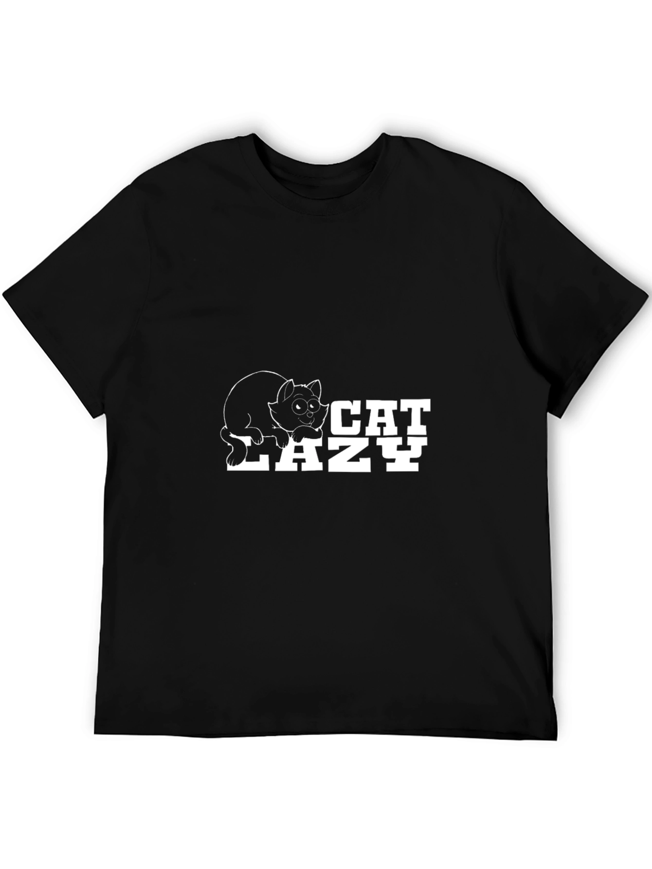 Lazy Cat Graphic T-Shirt - Soft Cotton Tee