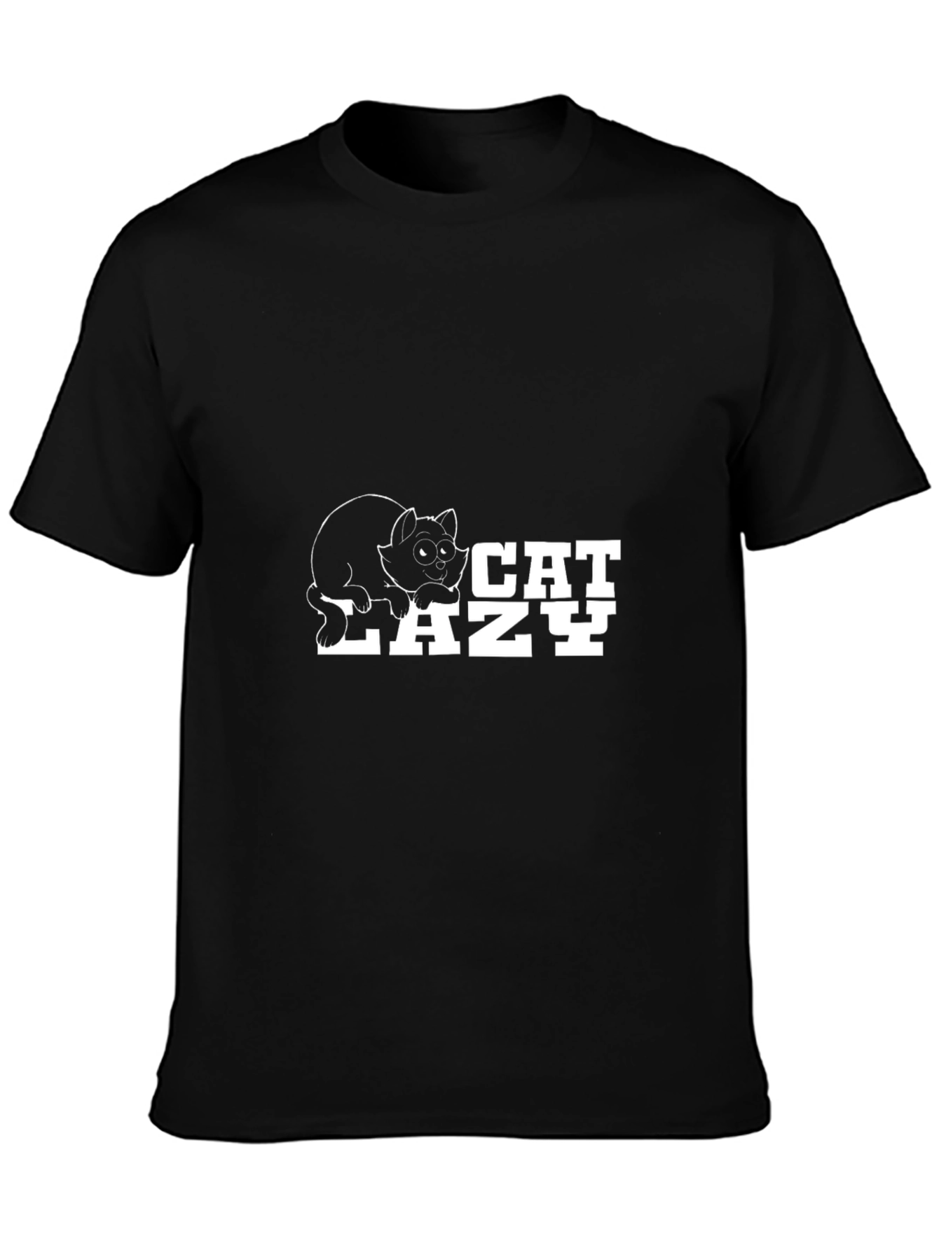 Lazy Cat Graphic T-Shirt - Soft Cotton Tee