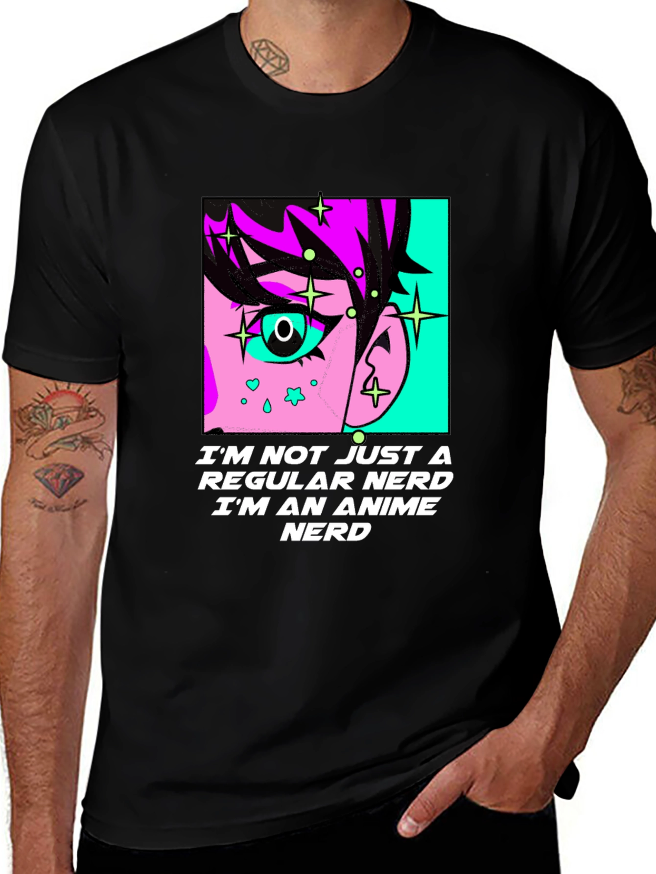 Anime Nerd Graphic T-Shirt - Unisex Cotton Tee