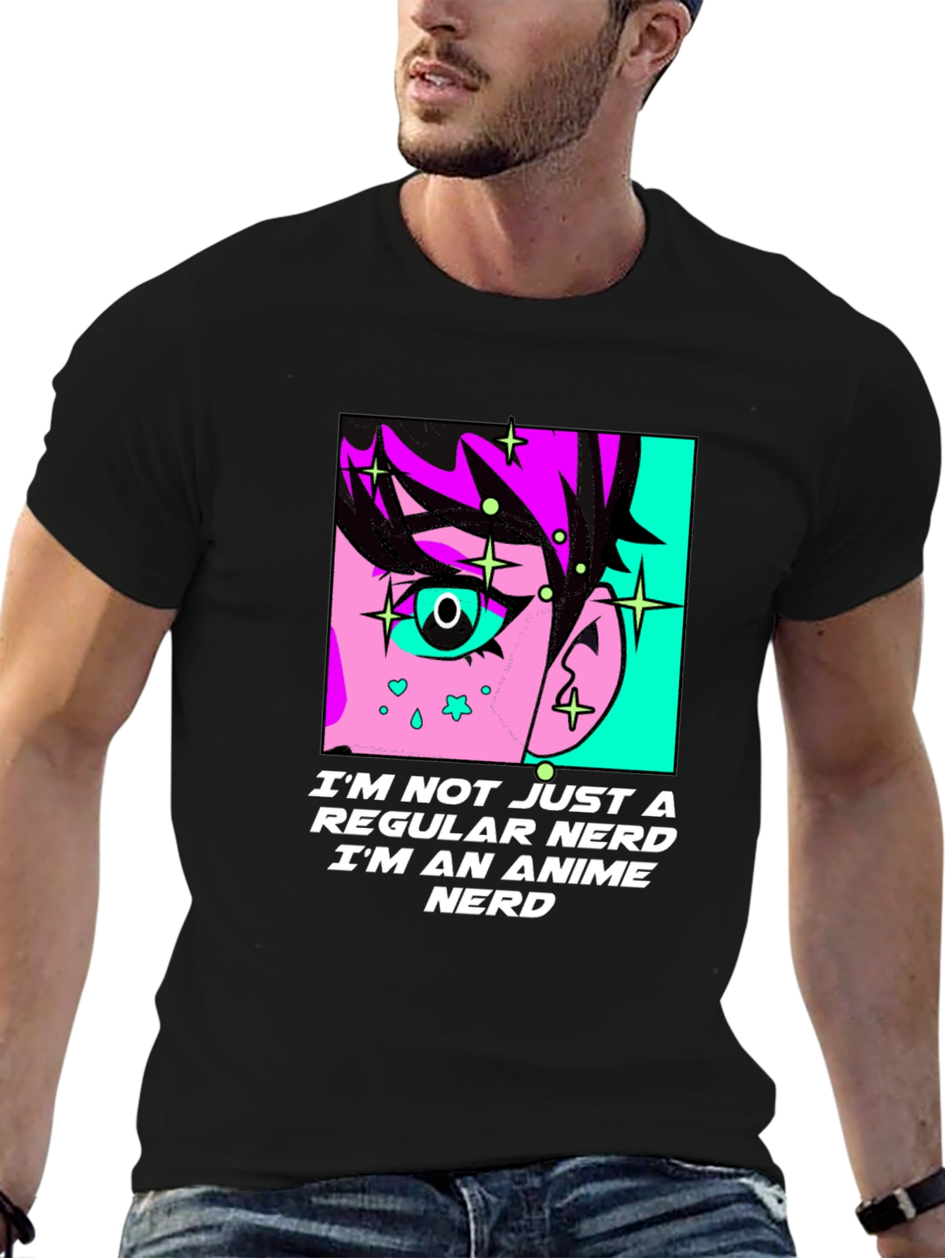 Anime Nerd Graphic T-Shirt - Unisex Cotton Tee