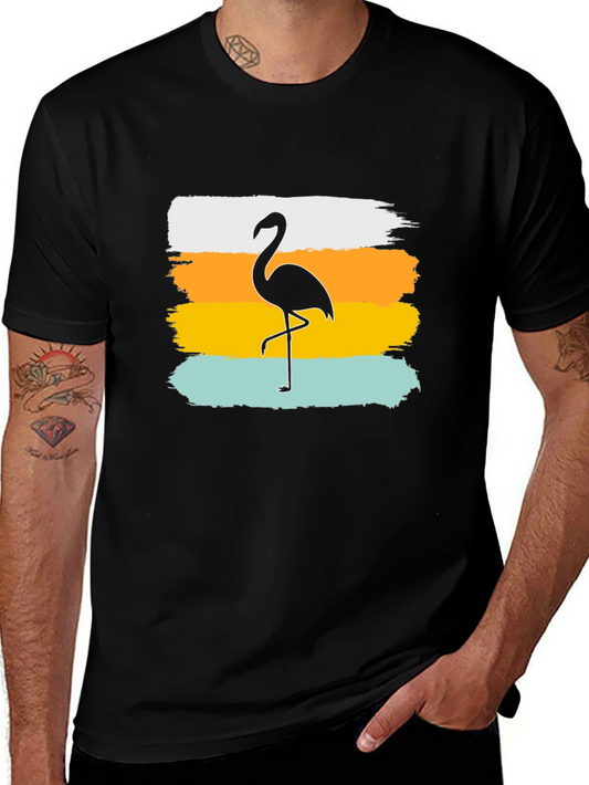Flamingo Graphic Tee - Tropical Style