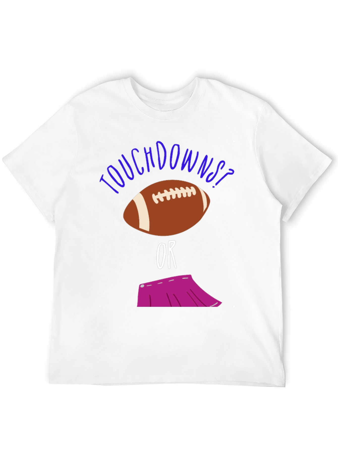 Touchdowns or Tutus? Funny Gender Reveal Shirt
