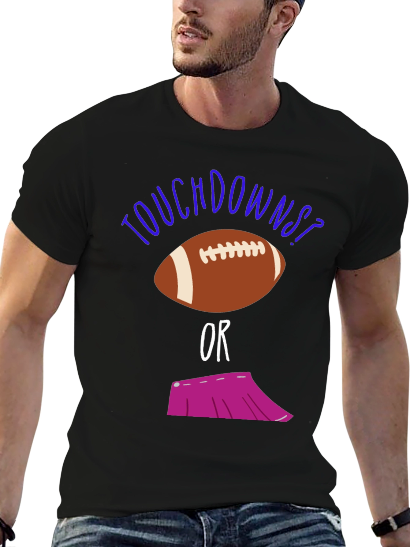 Touchdowns or Tutus? Funny Gender Reveal Shirt
