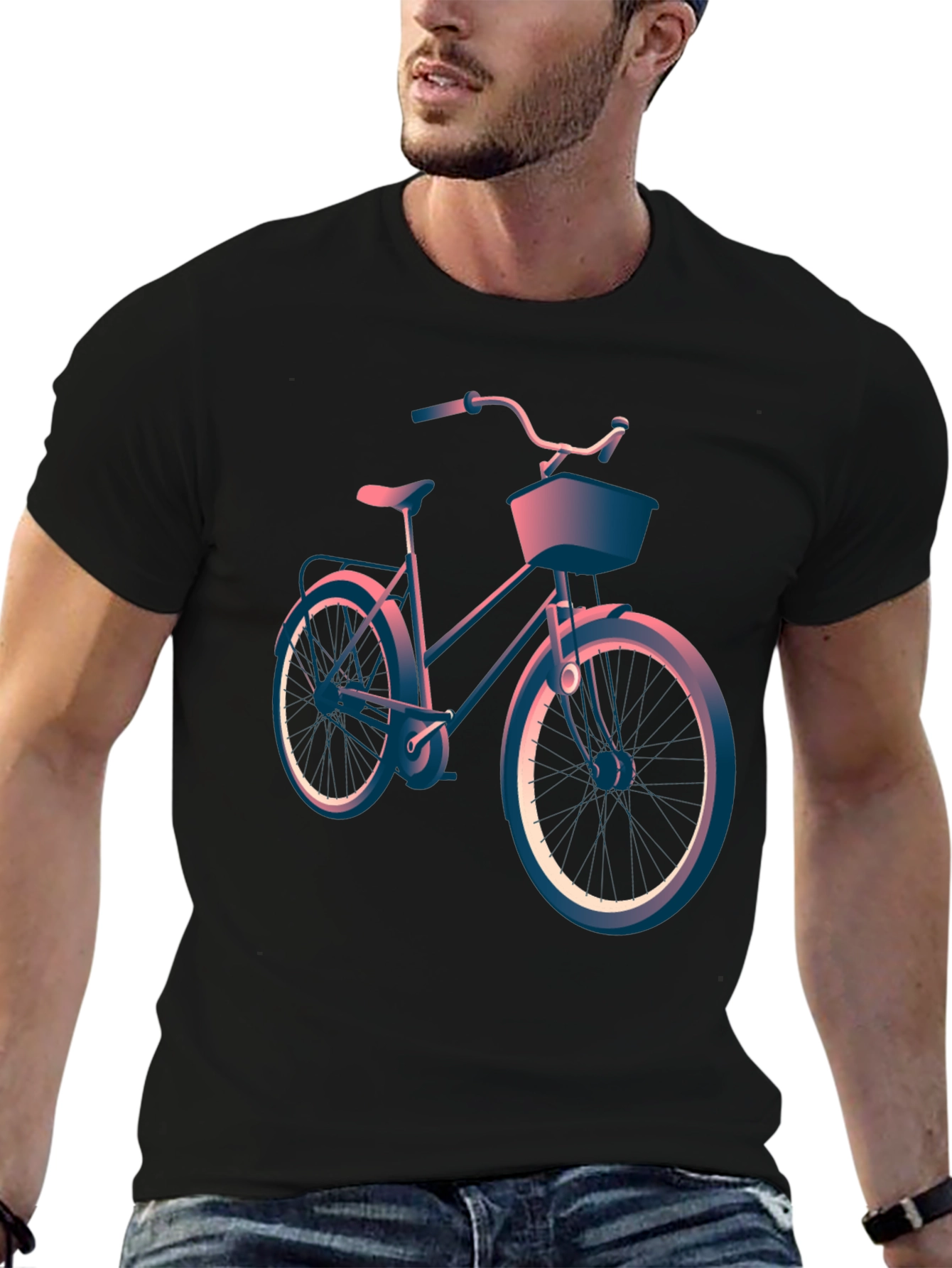 Retro Bike Graphic Tee - Cool Casual Style
