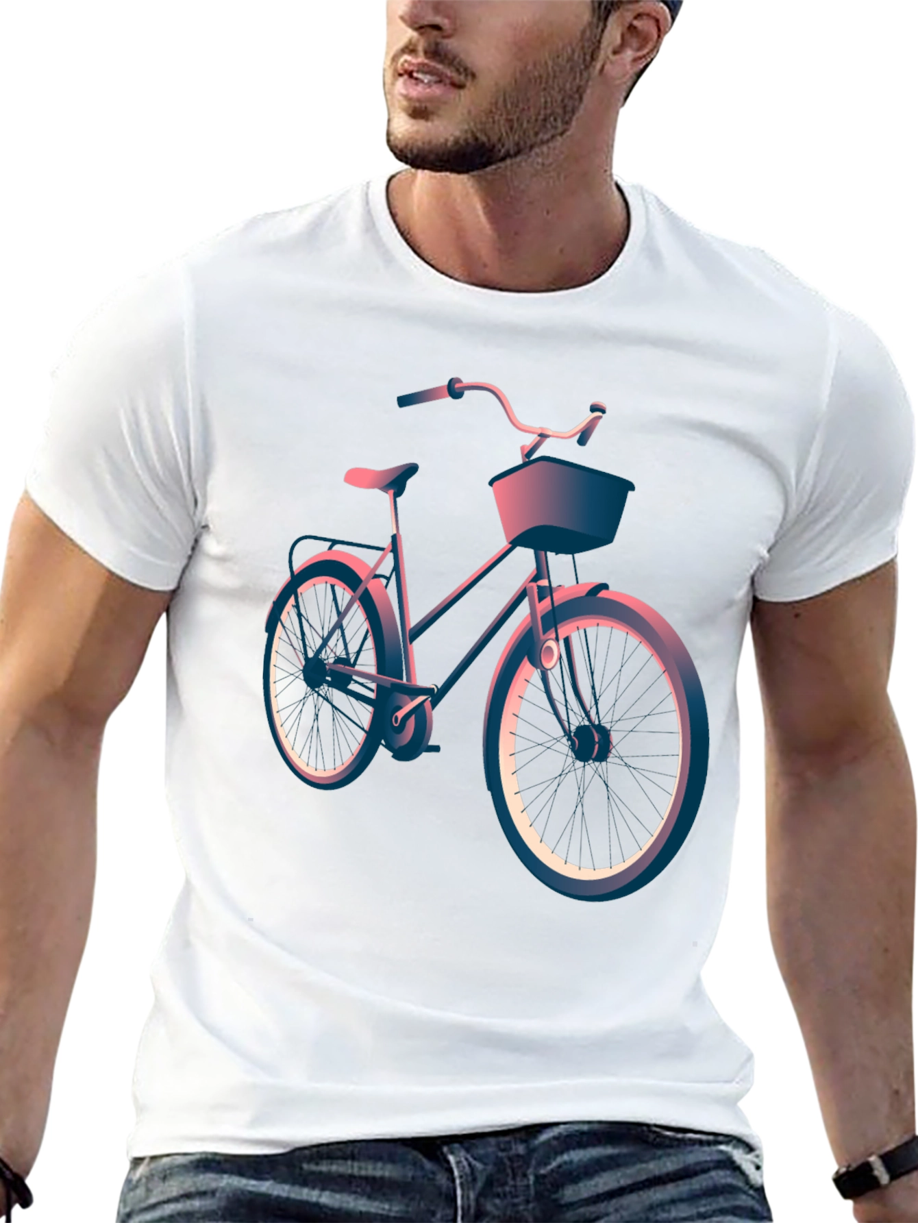 Retro Bike Graphic Tee - Cool Casual Style