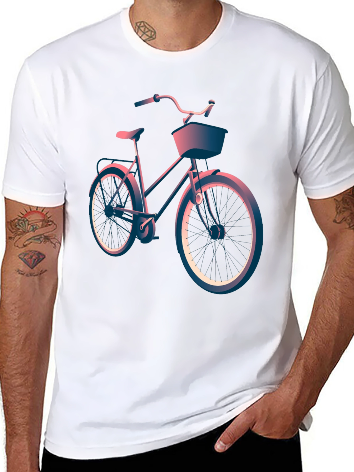 Retro Bike Graphic Tee - Cool Casual Style
