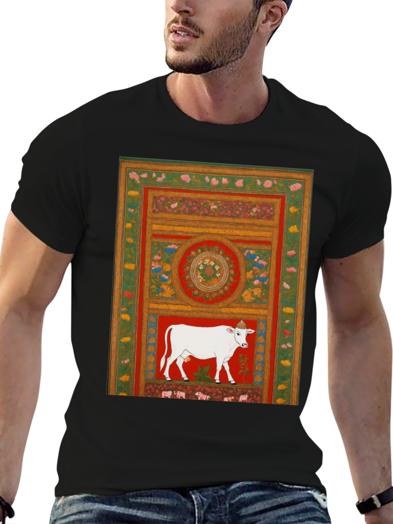 Cow Art Graphic T-Shirt