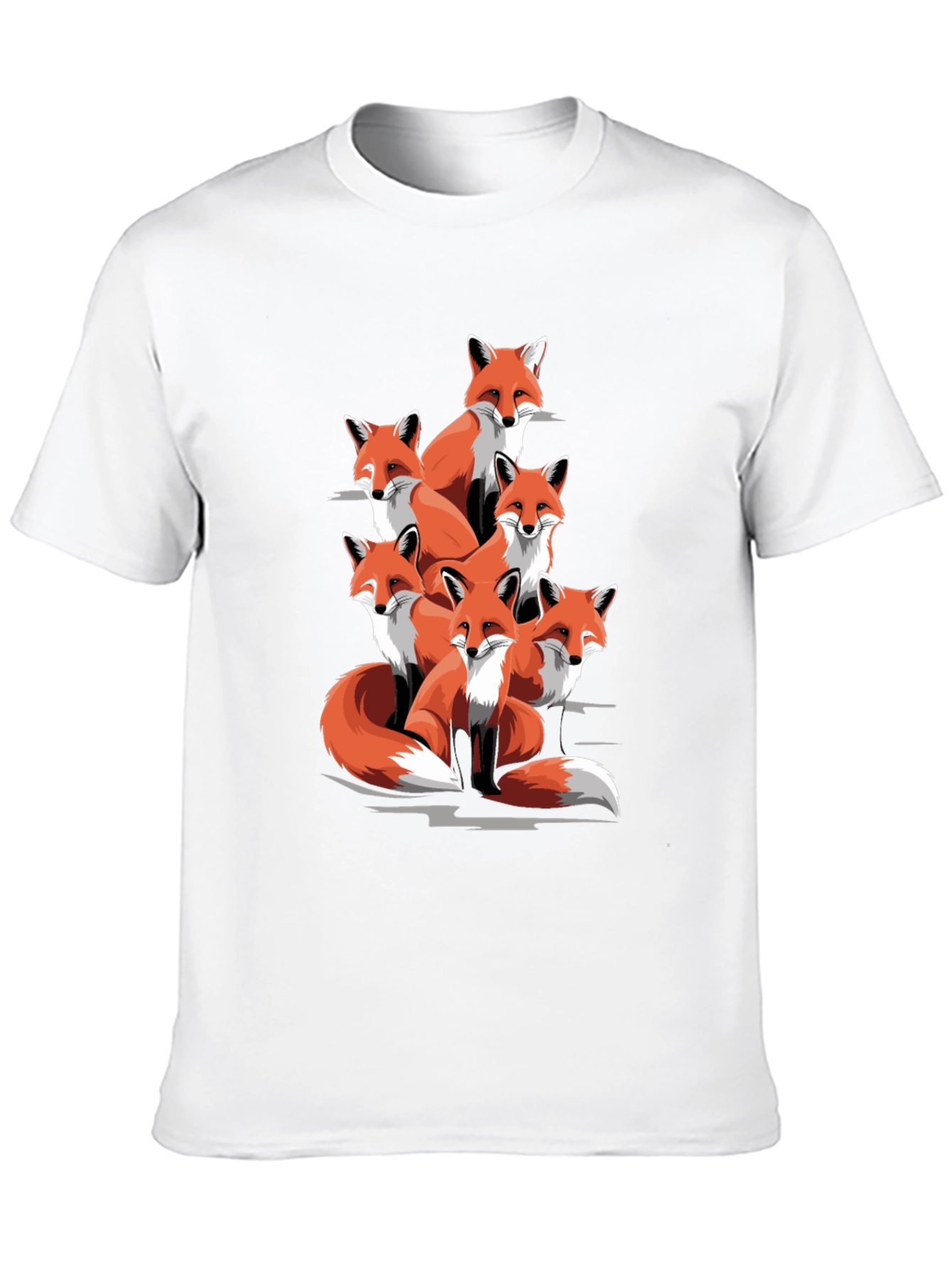 Fox Pack Graphic Tee - Mens Black T-Shirt