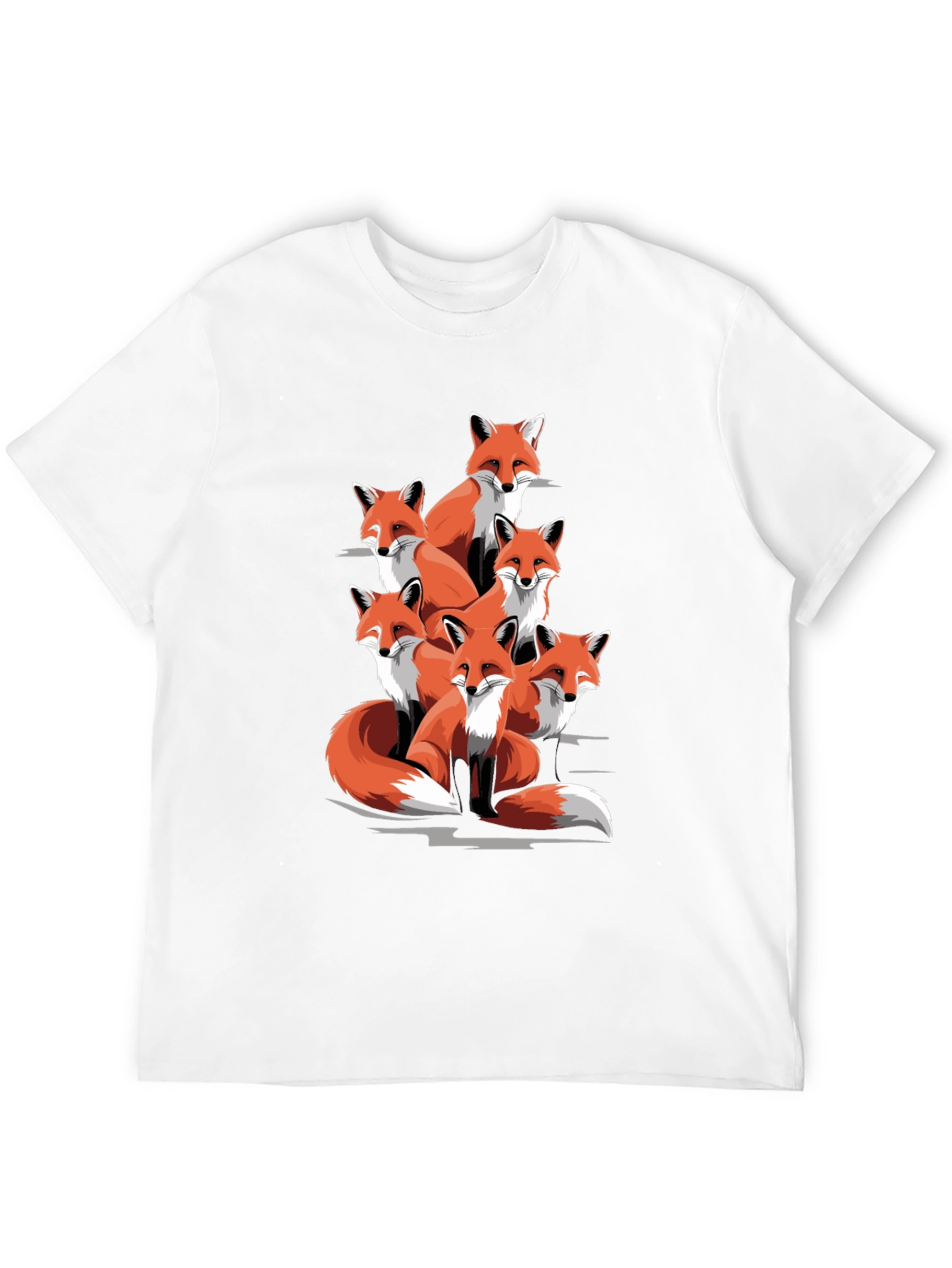Fox Pack Graphic Tee - Mens Black T-Shirt