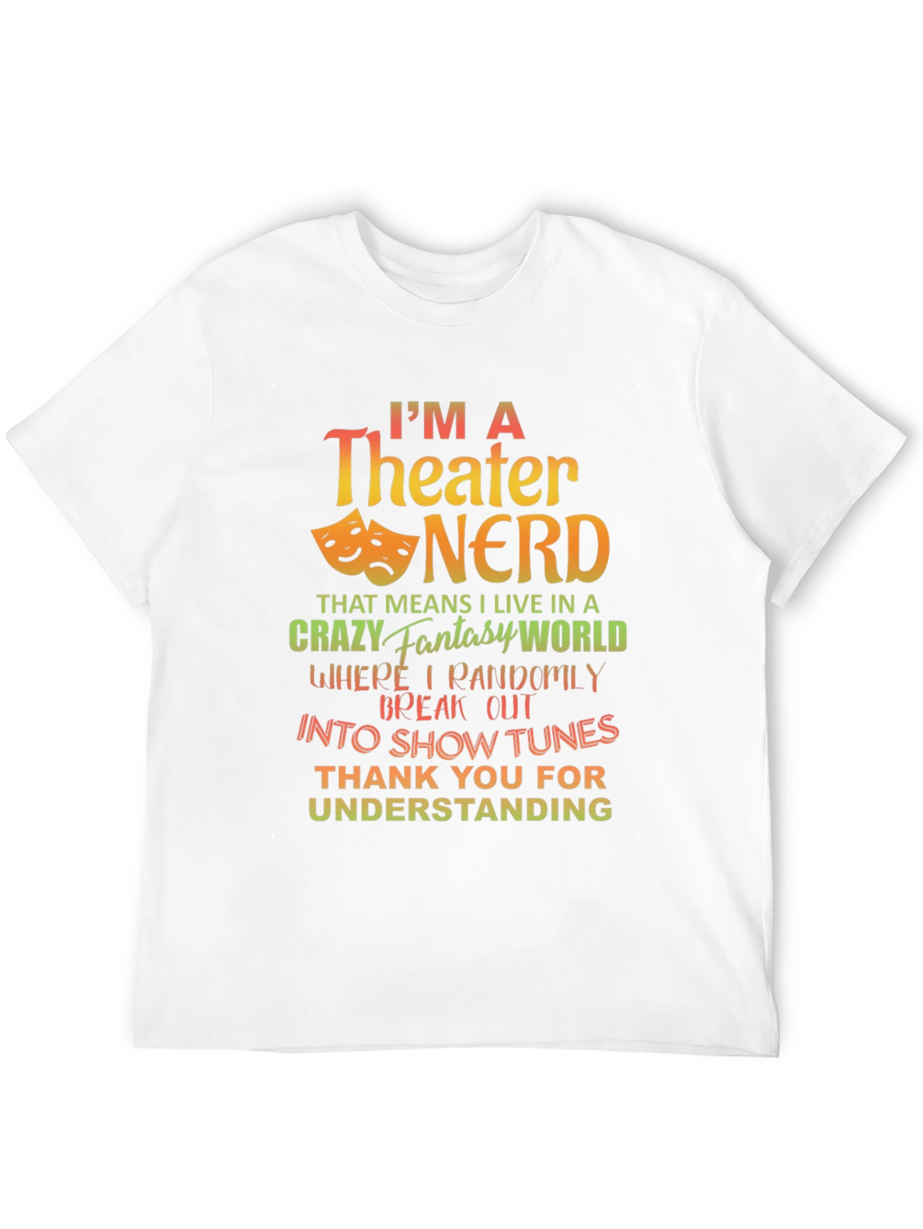Theater Nerd Graphic T-Shirt