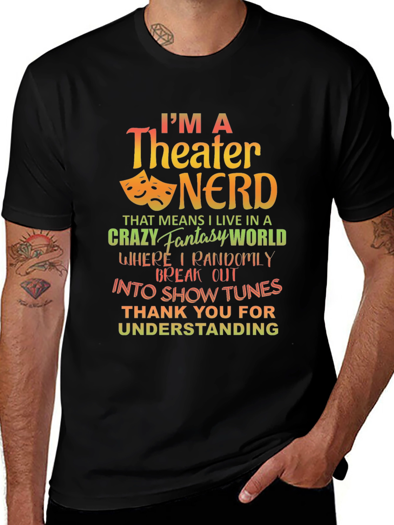 Theater Nerd Graphic T-Shirt