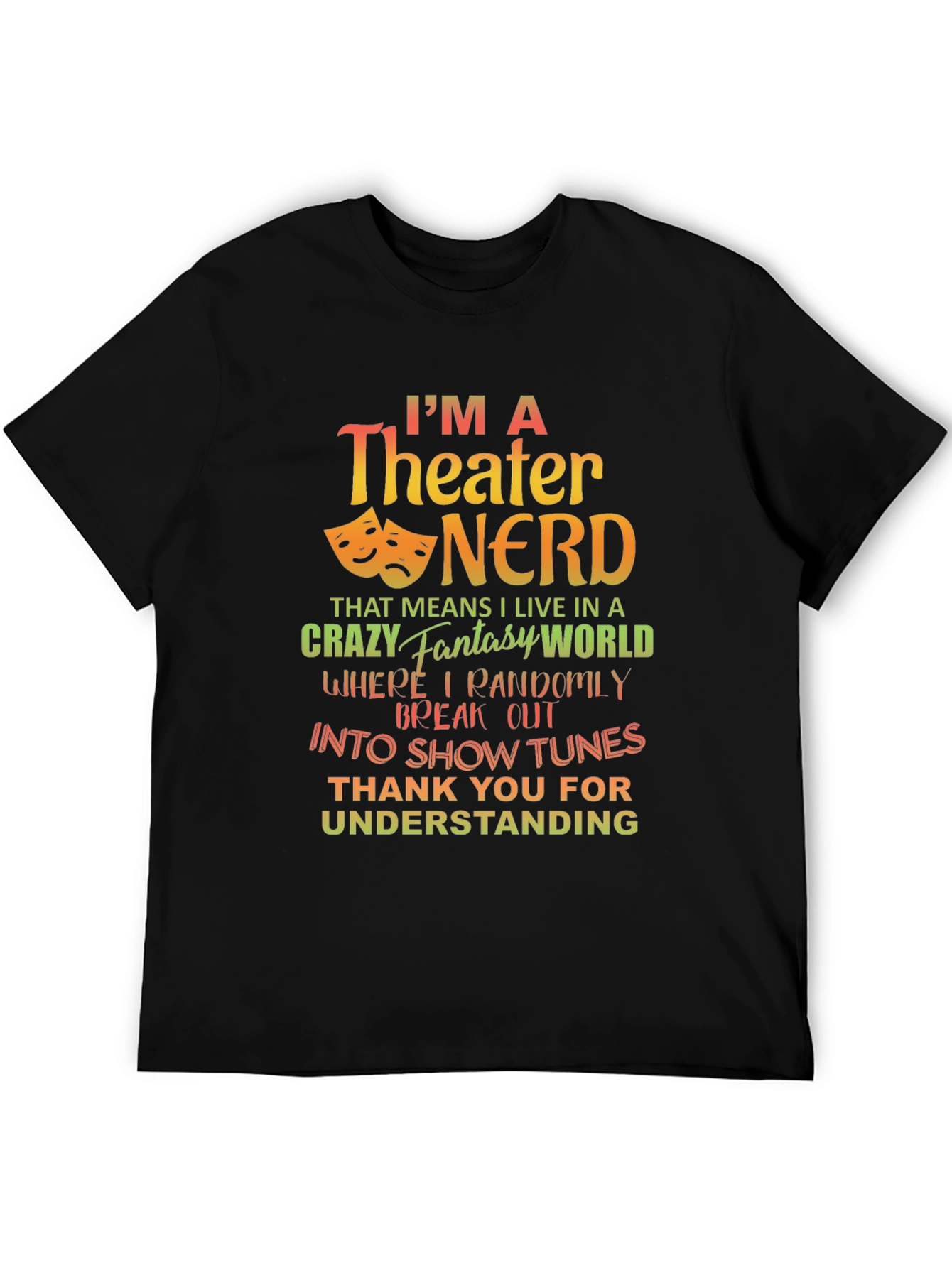 Theater Nerd Graphic T-Shirt