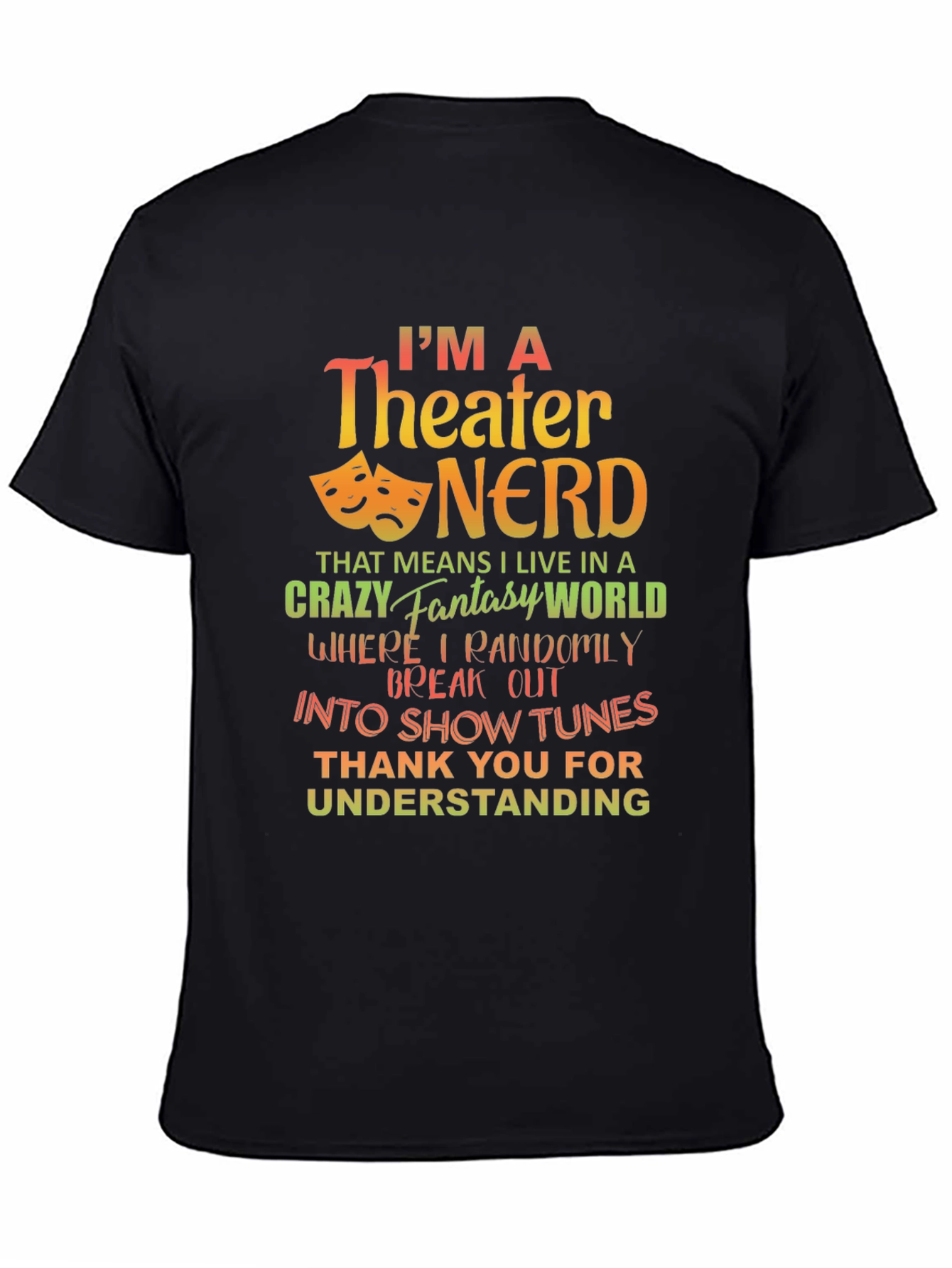 Theater Nerd Graphic T-Shirt