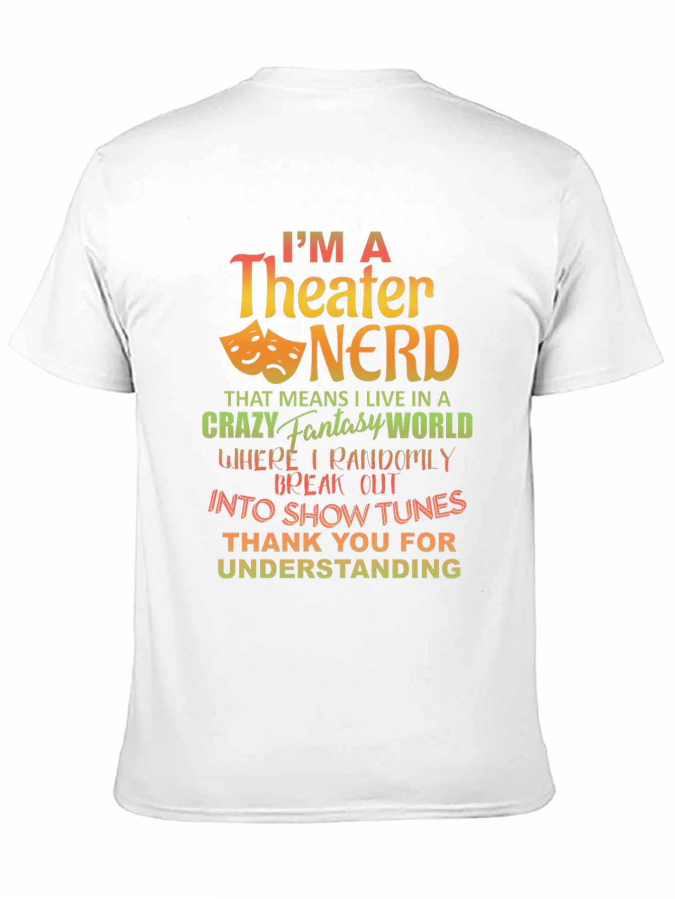 Theater Nerd Graphic T-Shirt