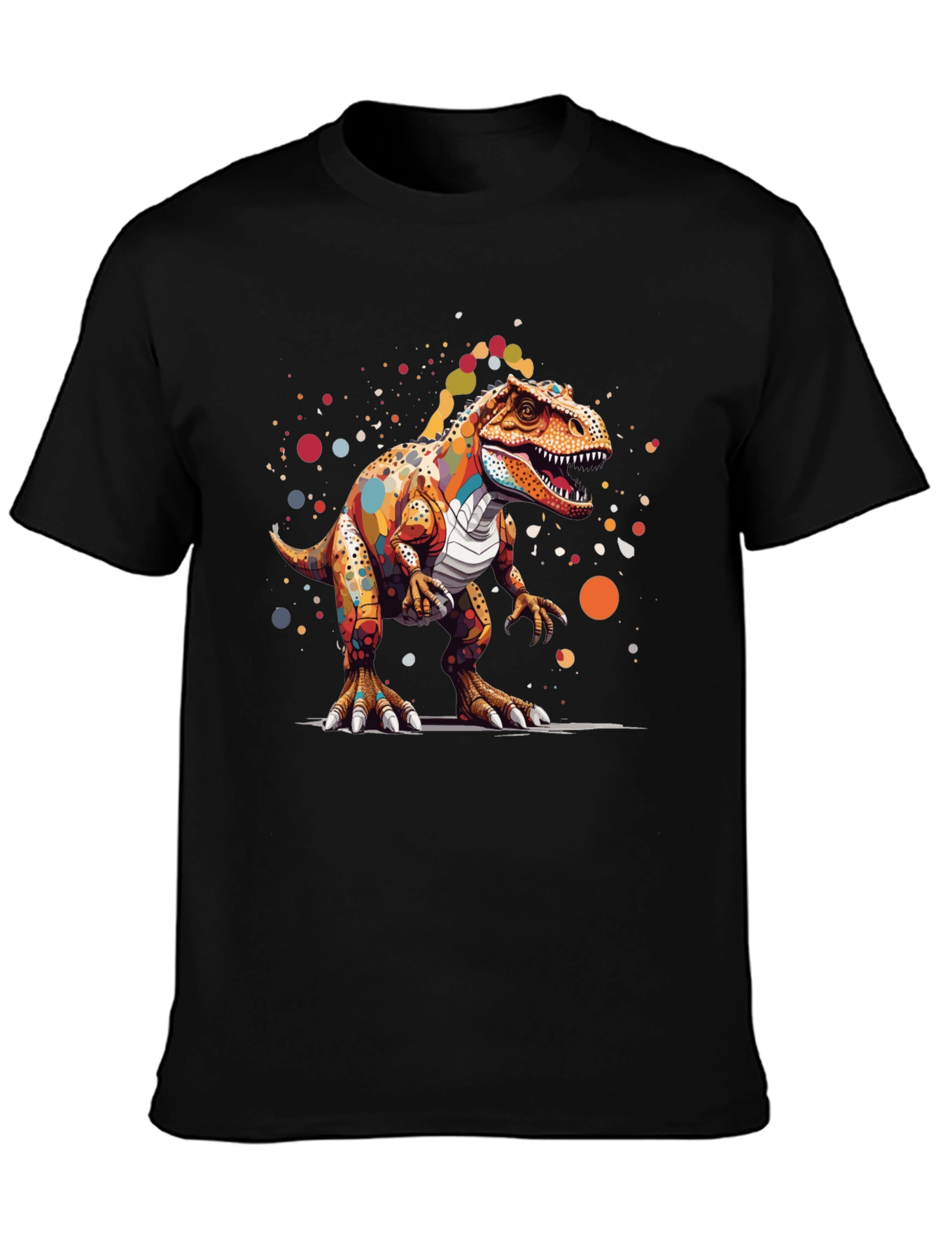 Colorful Dinosaur Graphic T-Shirt