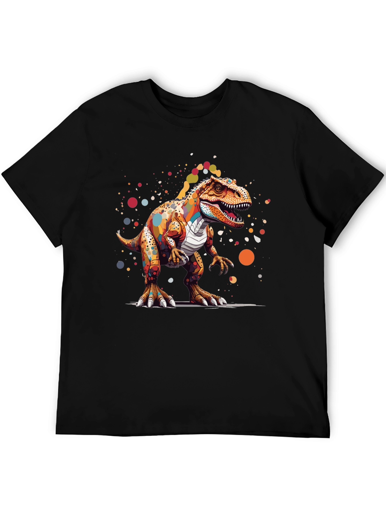 Colorful Dinosaur Graphic T-Shirt